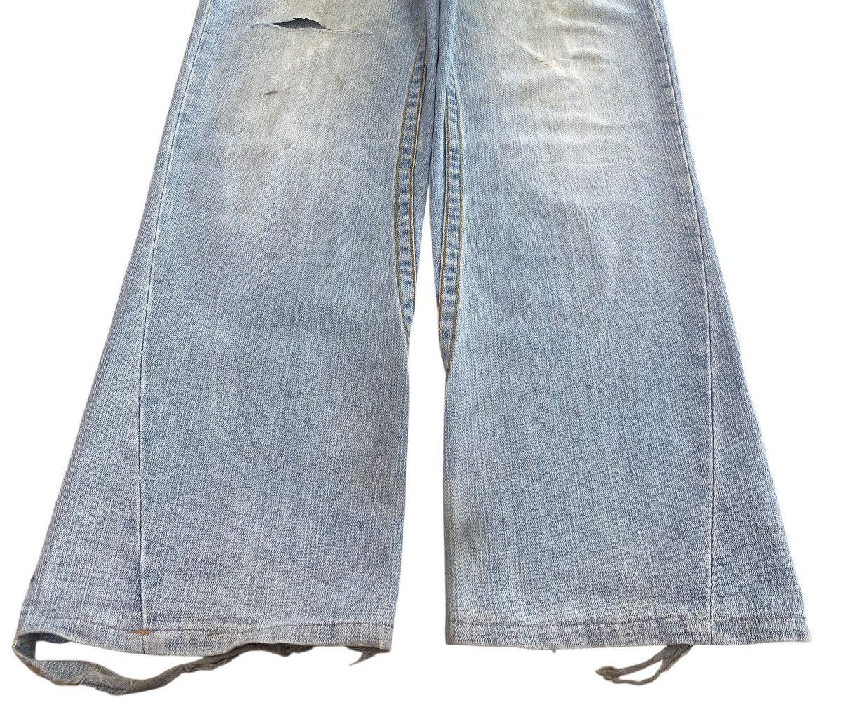 True Religion True Religion Acid Blue Wash Ripped Style Baggy Jeans Size US 31 - 5 Thumbnail