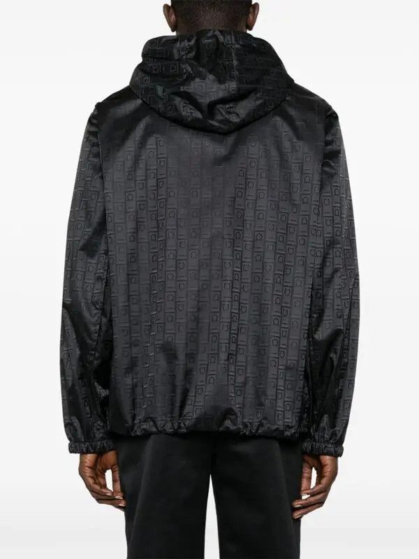 Salvatore Ferragamo o1s1rm0226 Monogram Windbreaker Jacket in Black Size US L / EU 52-54 / 3 - 4 Thumbnail