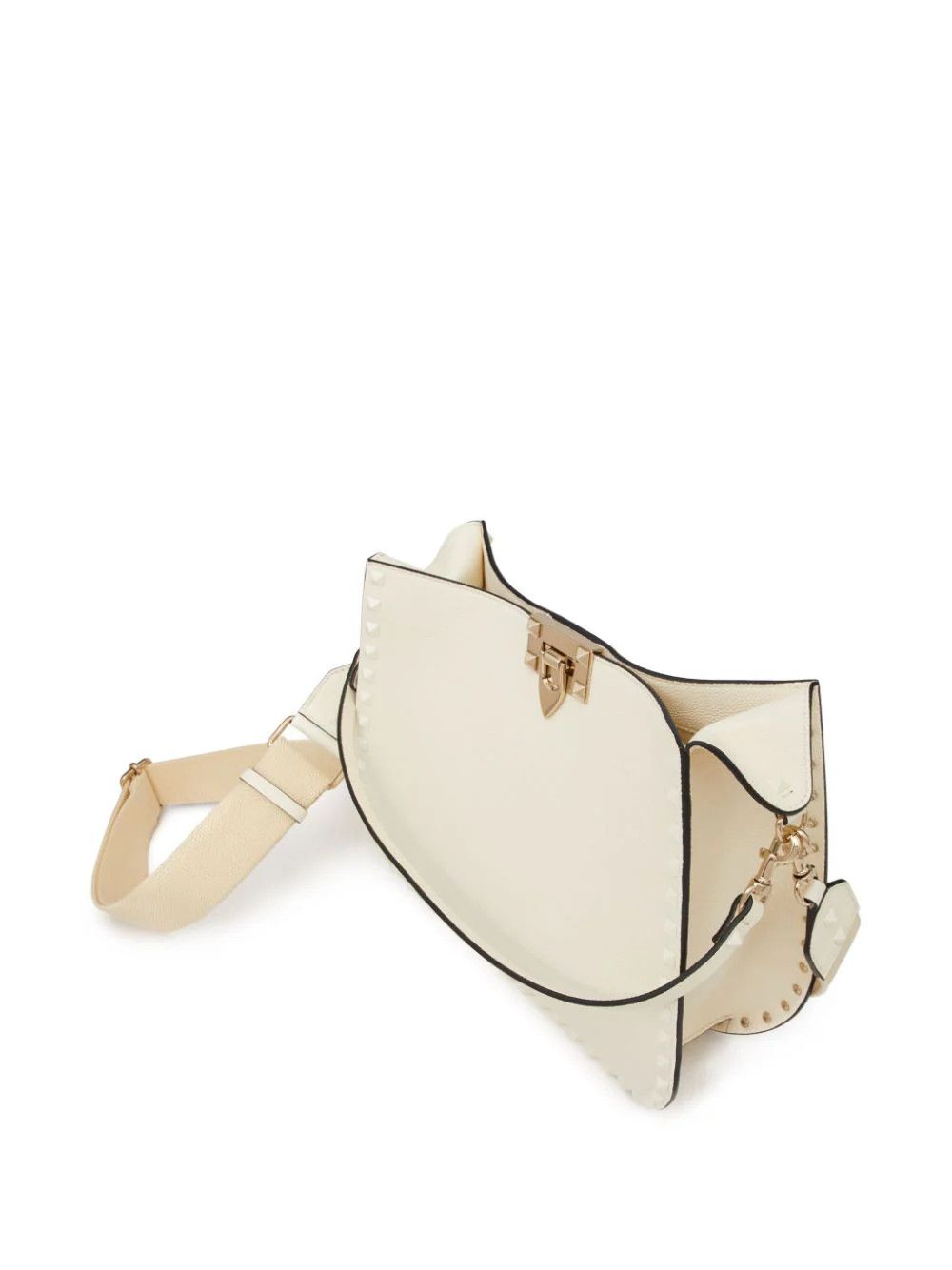 Valentino o1s22i1n0924 Size: OS / Rockstud Hobo Bag in White Size ONE SIZE - 6 Thumbnail