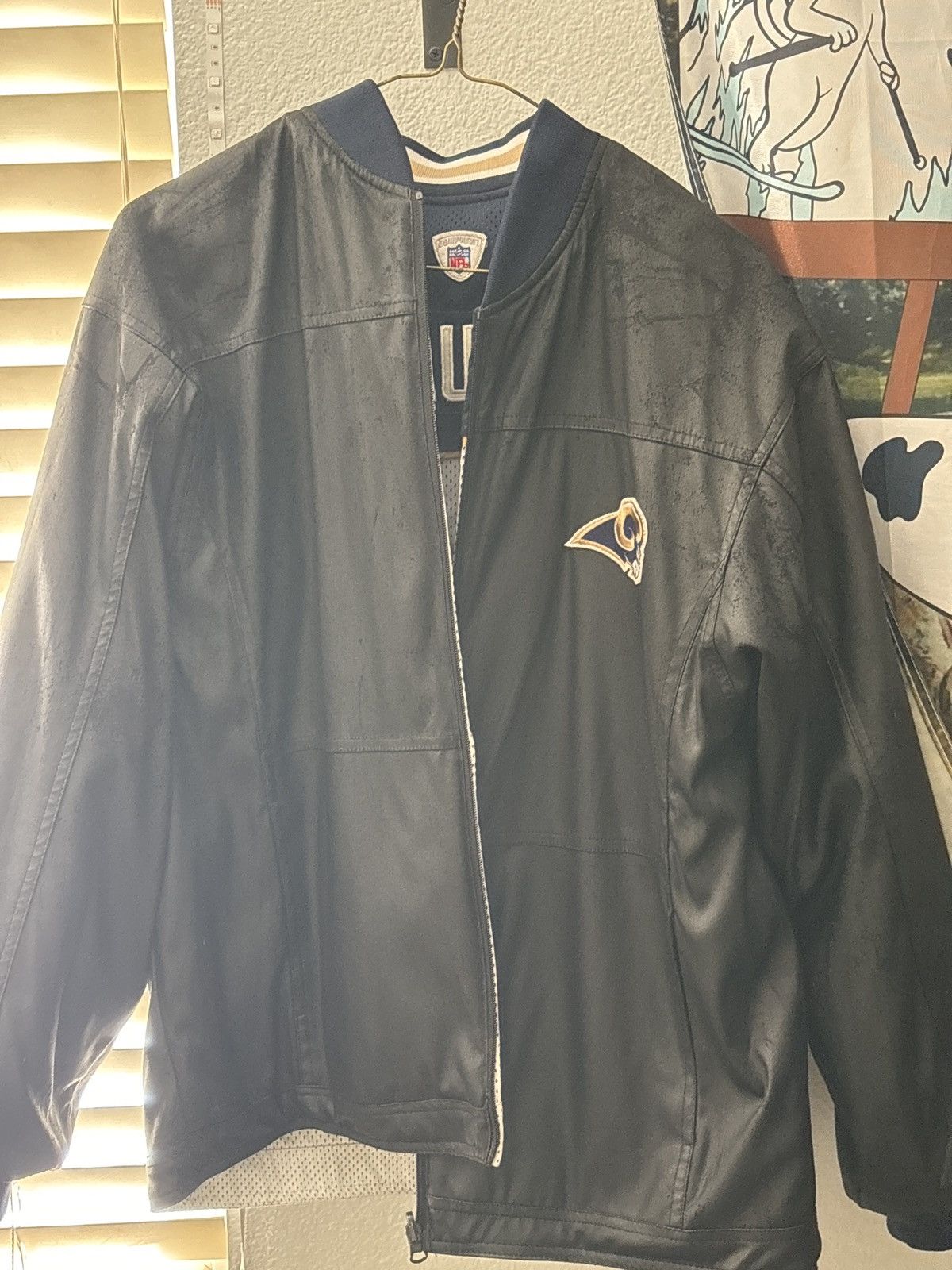 Designer × Vintage Rams Reversible Bomber Jacket Size US L / EU 52-54 / 3 - 7 Thumbnail