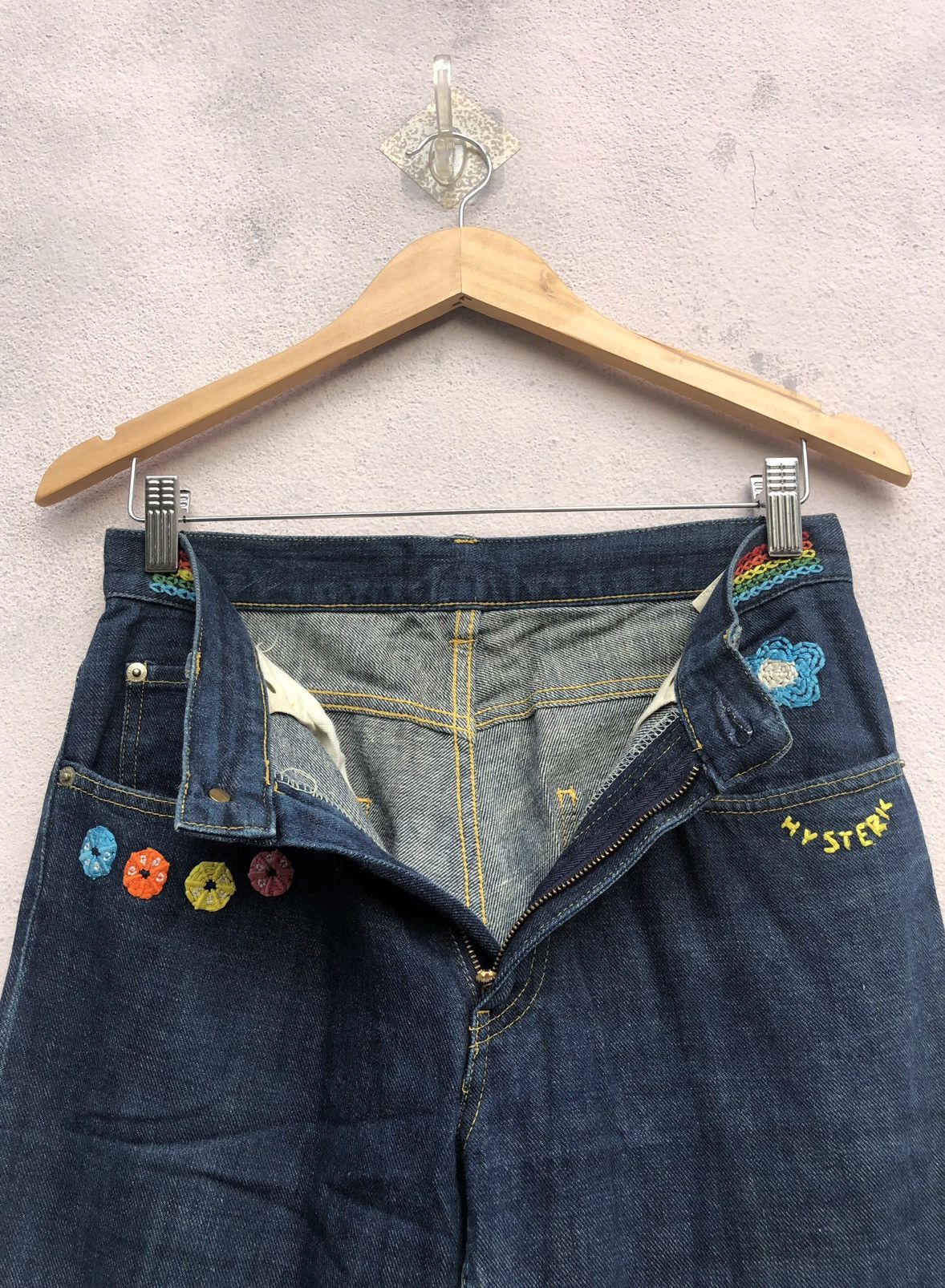 Hysteric Glamour Hysteric Glamour Embroidered Logo Jeans Size 27" / US 4 / IT 40 - 9 Thumbnail
