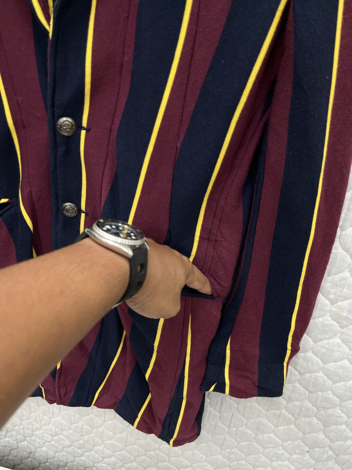 Japanese Brand 🔥🔥🔥ARCHIVE PPFM MULTICOLOUR STRIPE JACKET Size S / US 4 / IT 40 - 13 Thumbnail