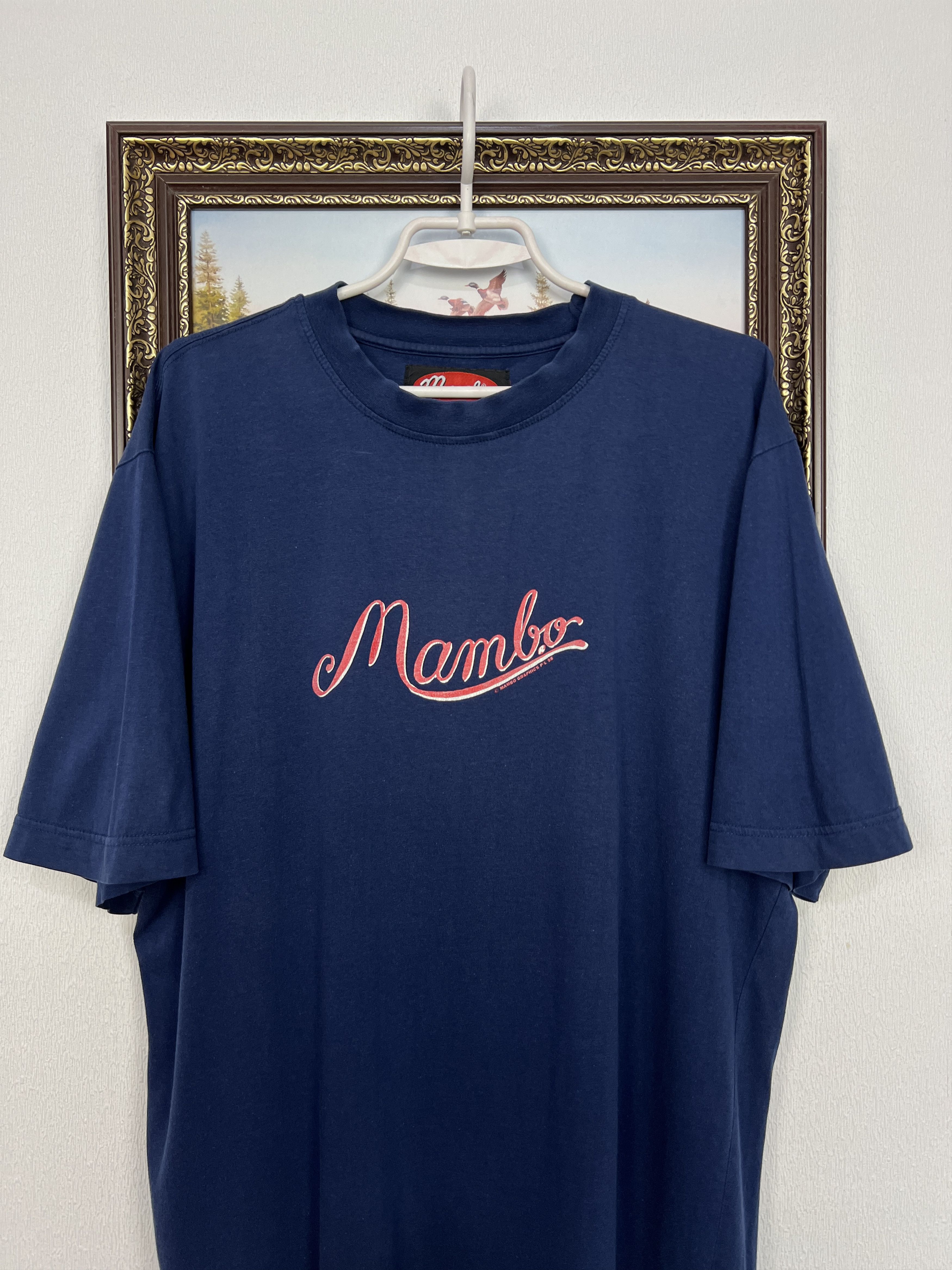 Vintage Vintage 90's Mambo Storm In A Tea Cup Tee Over Print Shirt Size US L / EU 52-54 / 3 - 5 Thumbnail