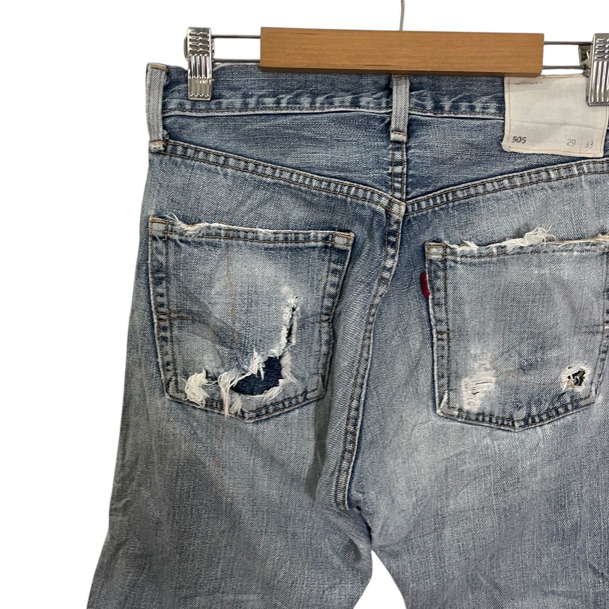 Levi's Vintage Levis 505 Distressed Denim Jeans Size US 28 / EU 44 - 9 Thumbnail