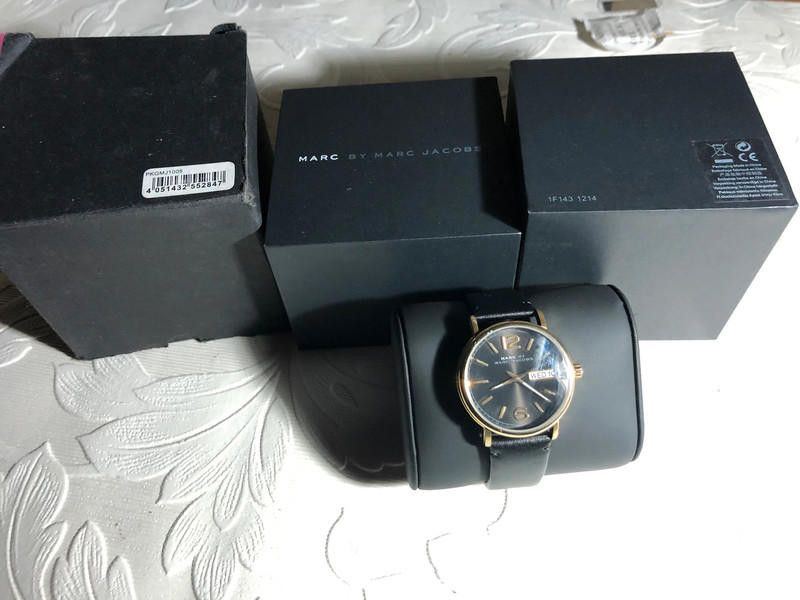 Marc Jacobs Marc By Marc Jacobs ladies black leather Classic Watch Size ONE SIZE - 5 Thumbnail