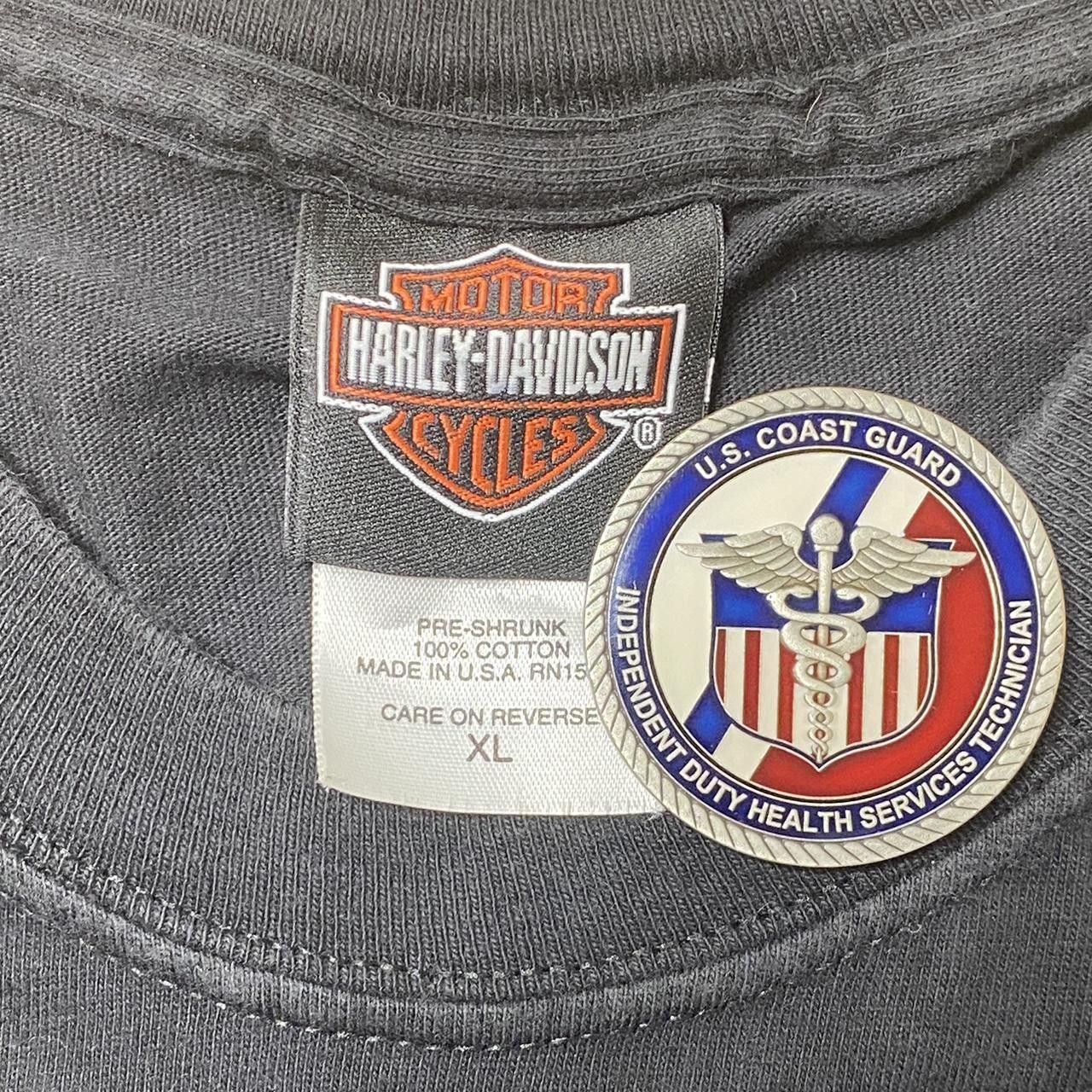 Harley Davidson Vintage Harley Davidson CA Black Biker Flames Tee Size XL Size US XL / EU 56 / 4 - 3 Thumbnail