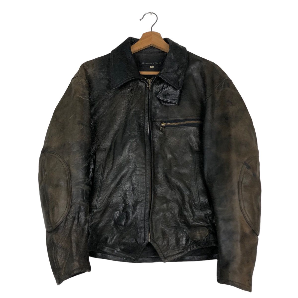 Japanese Brand Vintage Soft Leather Biker Jacket Harold’s Gear IsseyMiyake Size US M / EU 48-50 / 2 - 1 Thumbnail
