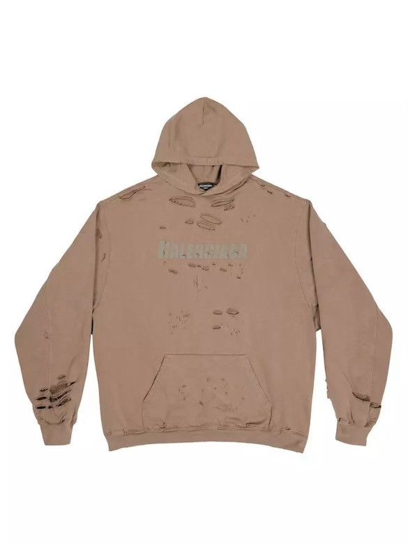 Balenciaga Balenciaga Caps Destroyed Hoodie Size US XS / EU 42 / 0 - 3 Thumbnail