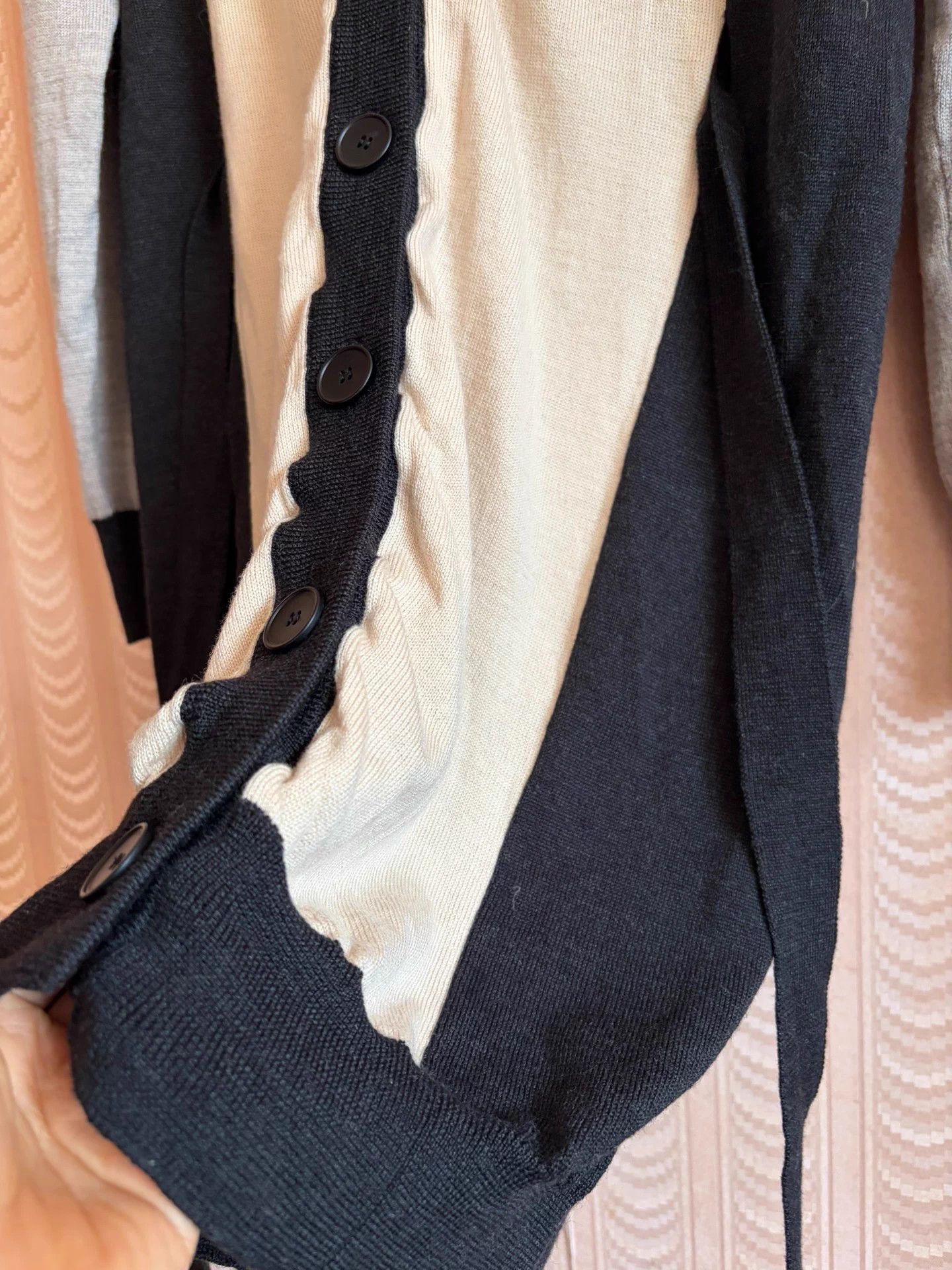 MM6 MM6 Maison Margiela 2013 colorblocked belted wool cardigan Size ONE SIZE - 6 Thumbnail
