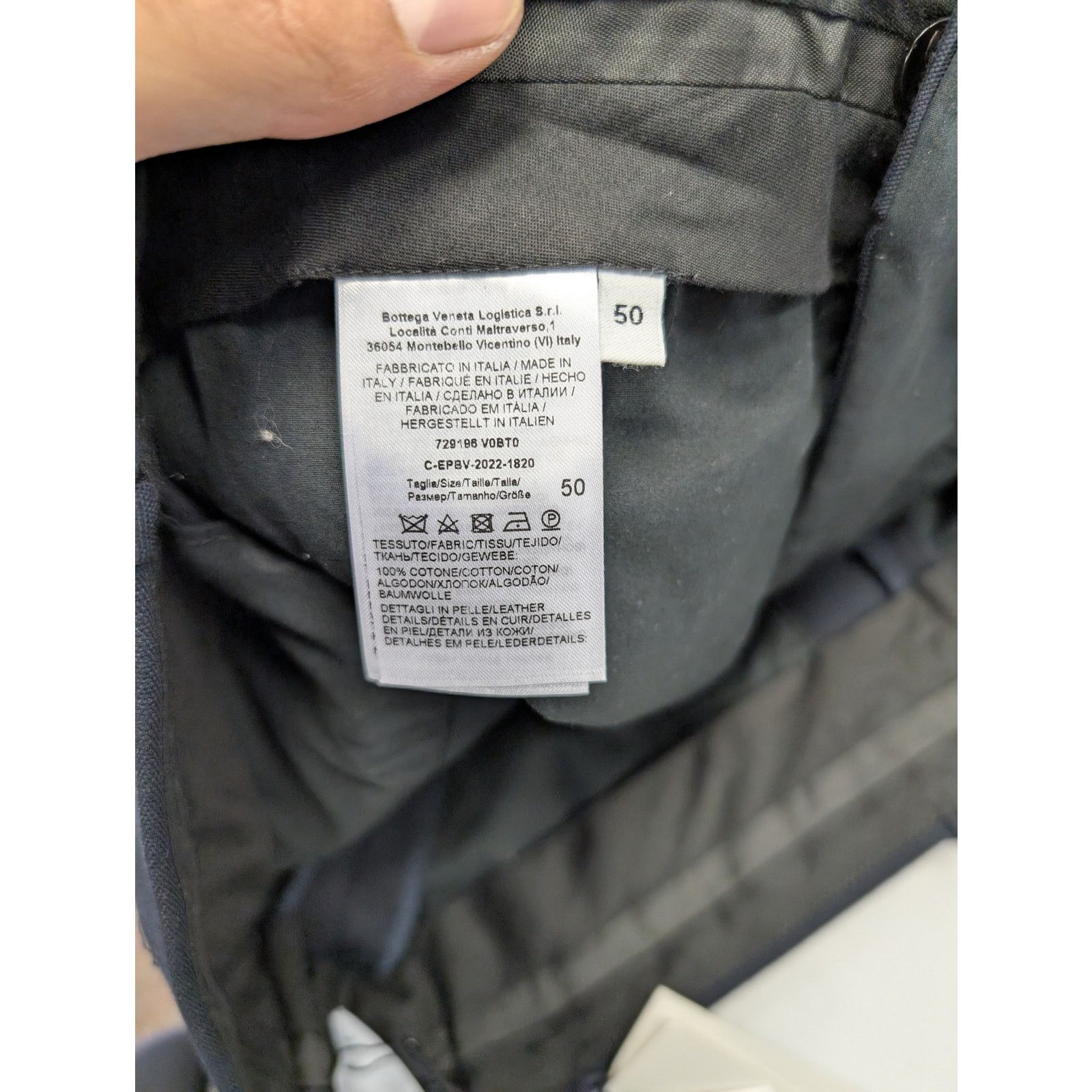Bottega Veneta o1rshd1 Double Cotton Canvas Trousers in Space Black Size US 34 / EU 50 - 13 Thumbnail