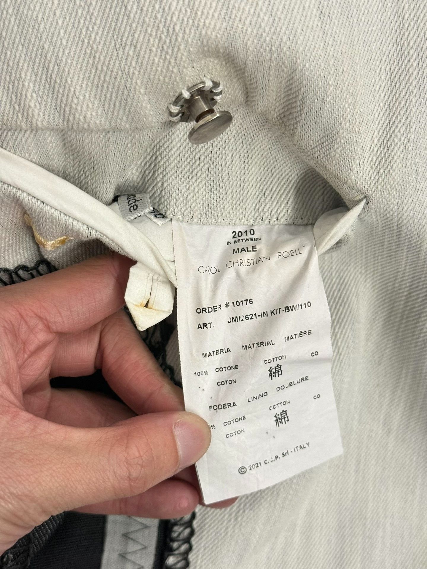 Carol Christian Poell Carol Christian Poell Overlock Dead End Jacket Size US M / EU 48-50 / 2 - 9 Thumbnail