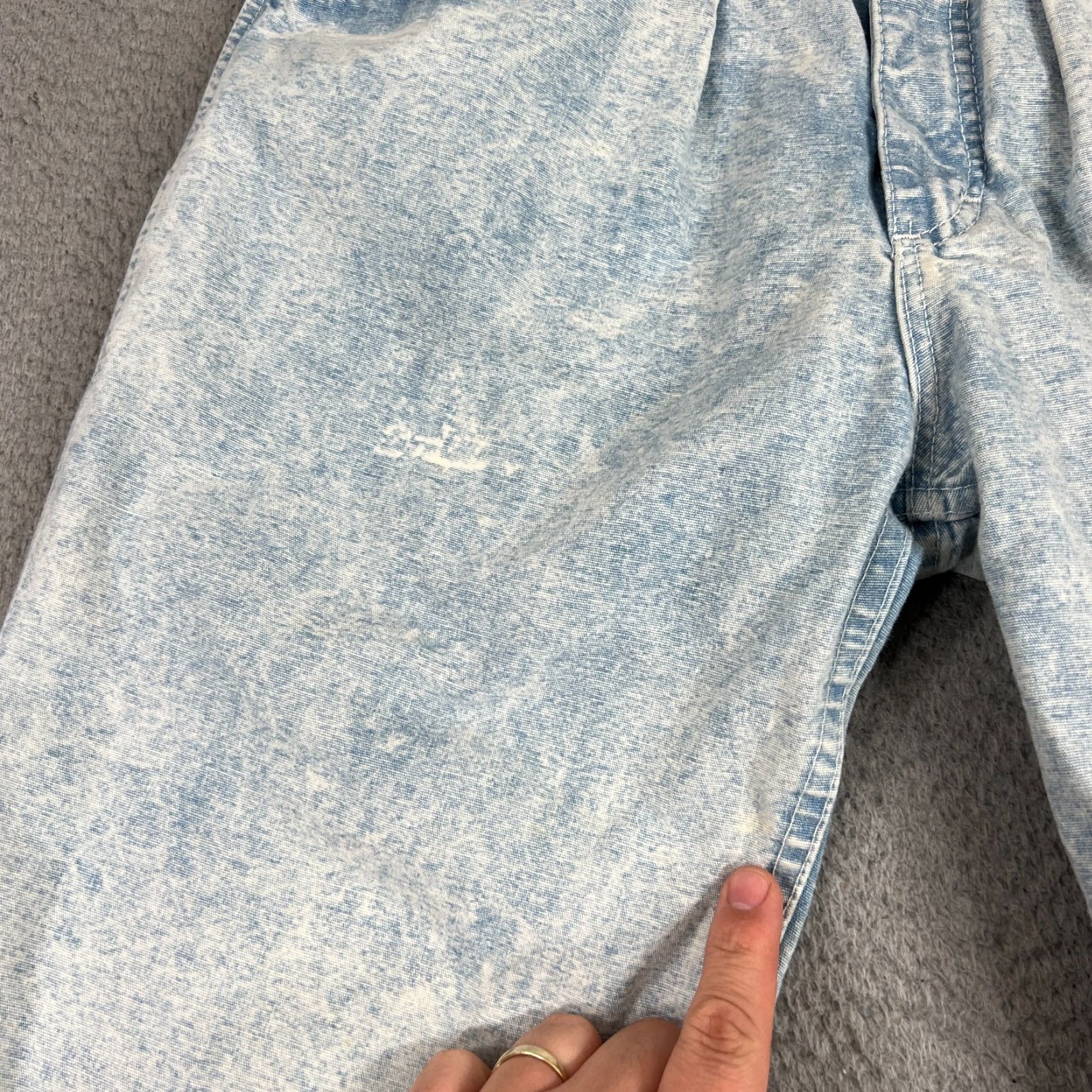 Lee VINTAGE Lee Jeans Juniors 9 Medium Blue Acid Wash High Rise 80s Tapered Denim Women Size 30" / US 8 / IT 44 - 3 Thumbnail