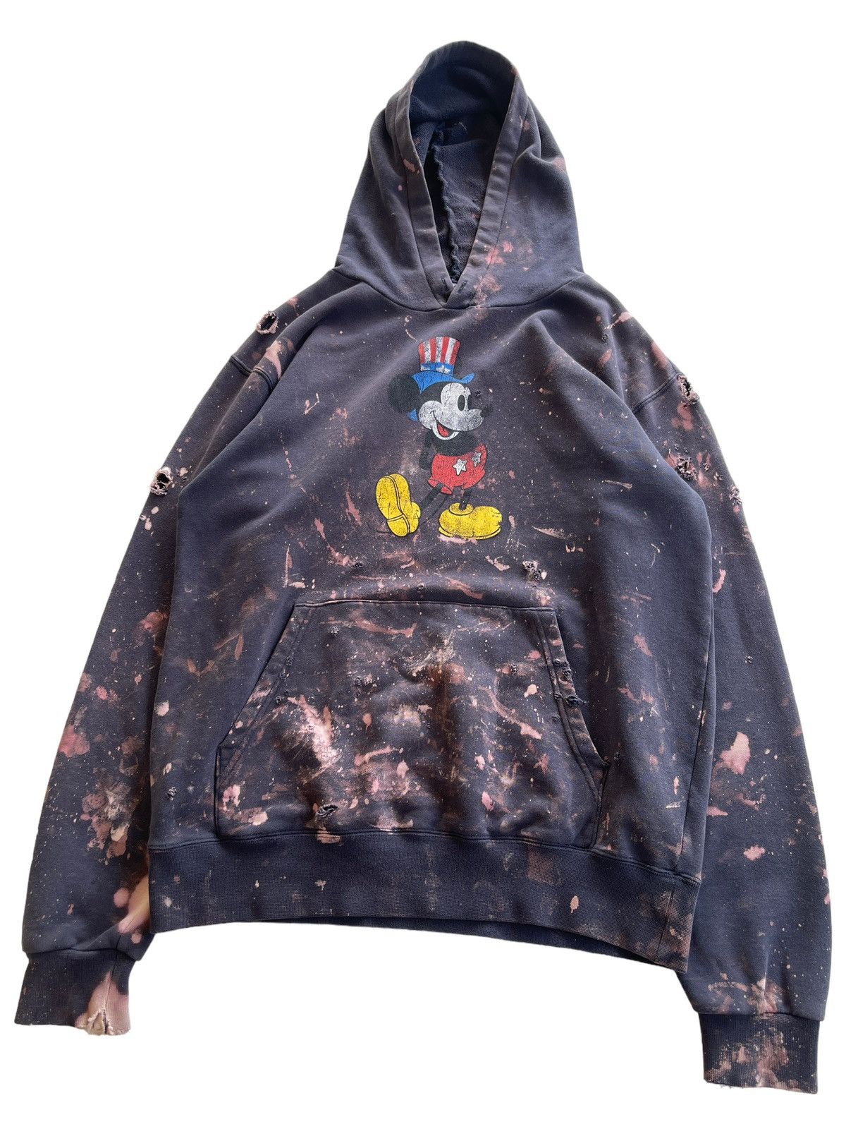 Disney Crazy Distressed Crewneck Hoodie Acid Wash Sweatshirt Size US M / EU 48-50 / 2 - 6 Thumbnail