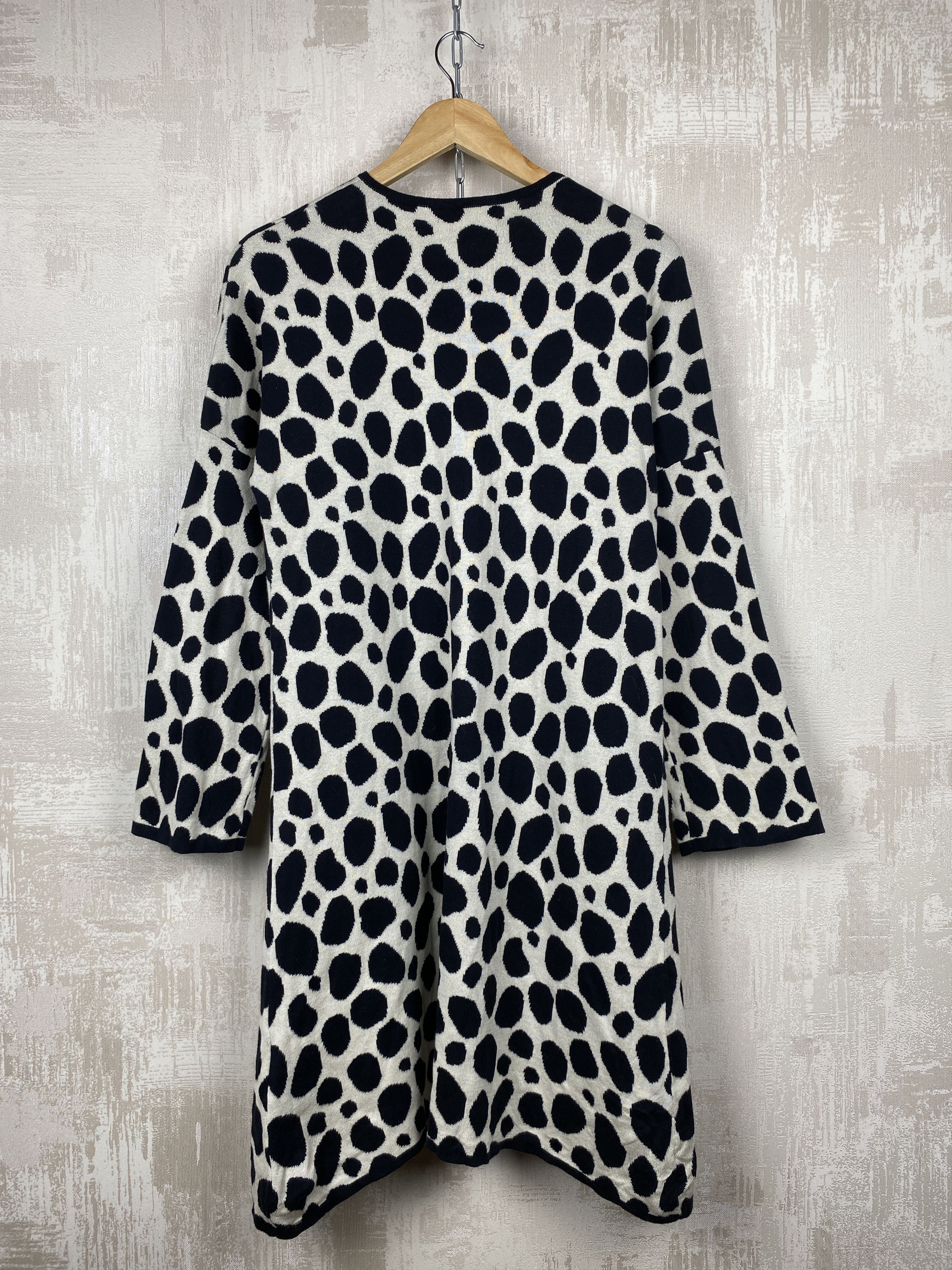 Gudrun Sjoden Gudrun Sjoden Cotton Knit Animal Print Coat Long Cardigan Size M / US 6-8 / IT 42-44 - 9 Thumbnail