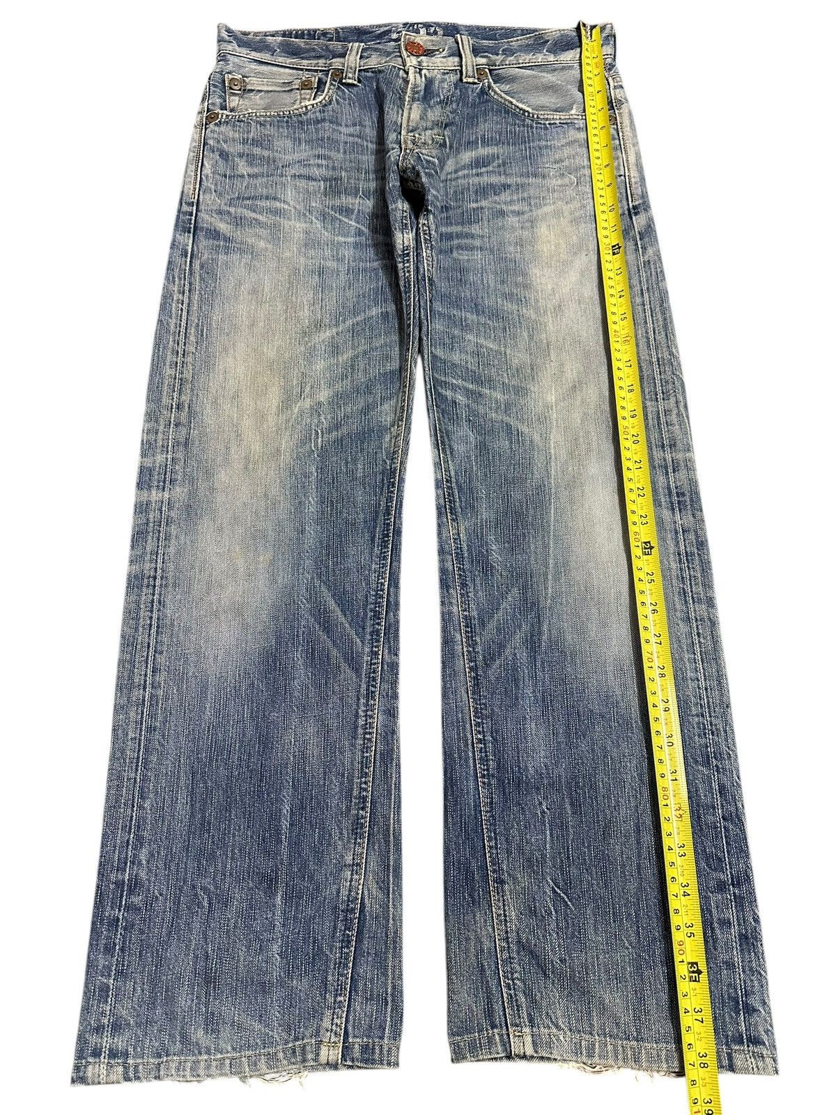 Edwin Vintage Edwin Blue Faded Wash Style Loose Jeans Size US 33 - 13 Thumbnail
