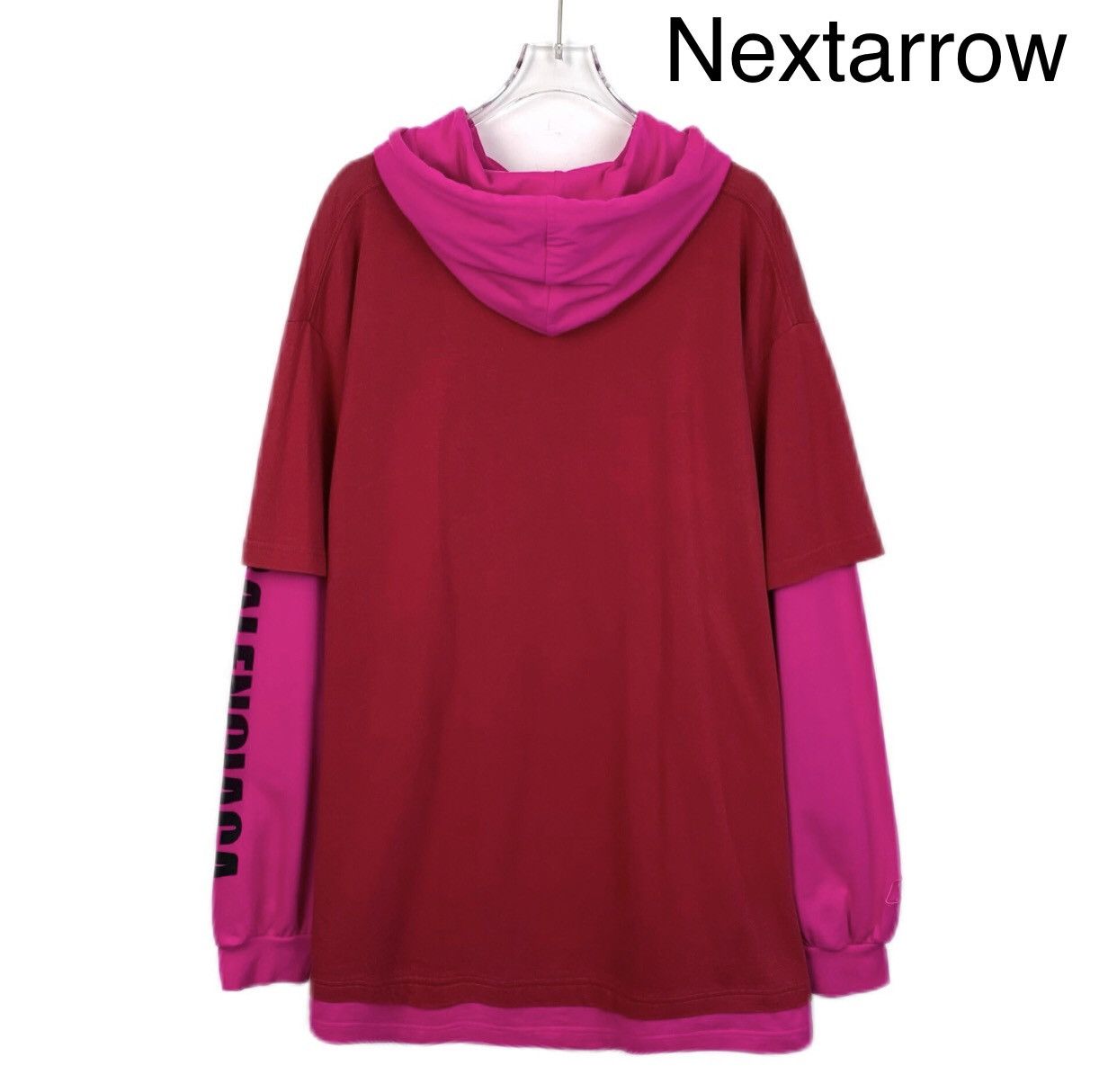 Balenciaga Balenciaga color blocked letter hooded drawstring hoodie Size US XS / EU 42 / 0 - 2 Thumbnail