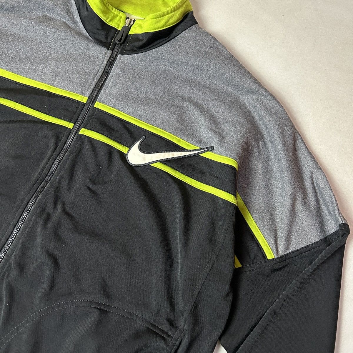 Nike × Vintage Nike 90s vintage tracktop colour block jacket Size US L / EU 52-54 / 3 - 5 Thumbnail