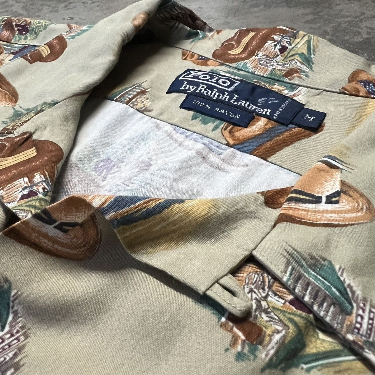 Polo Ralph Lauren × RRL Ralph Lauren × Vintage Vintage 2000’s Polo Ralph Lauren Classic S/S Hawaiian Shirt Size US M / EU 48-50 / 2 - 4 Thumbnail