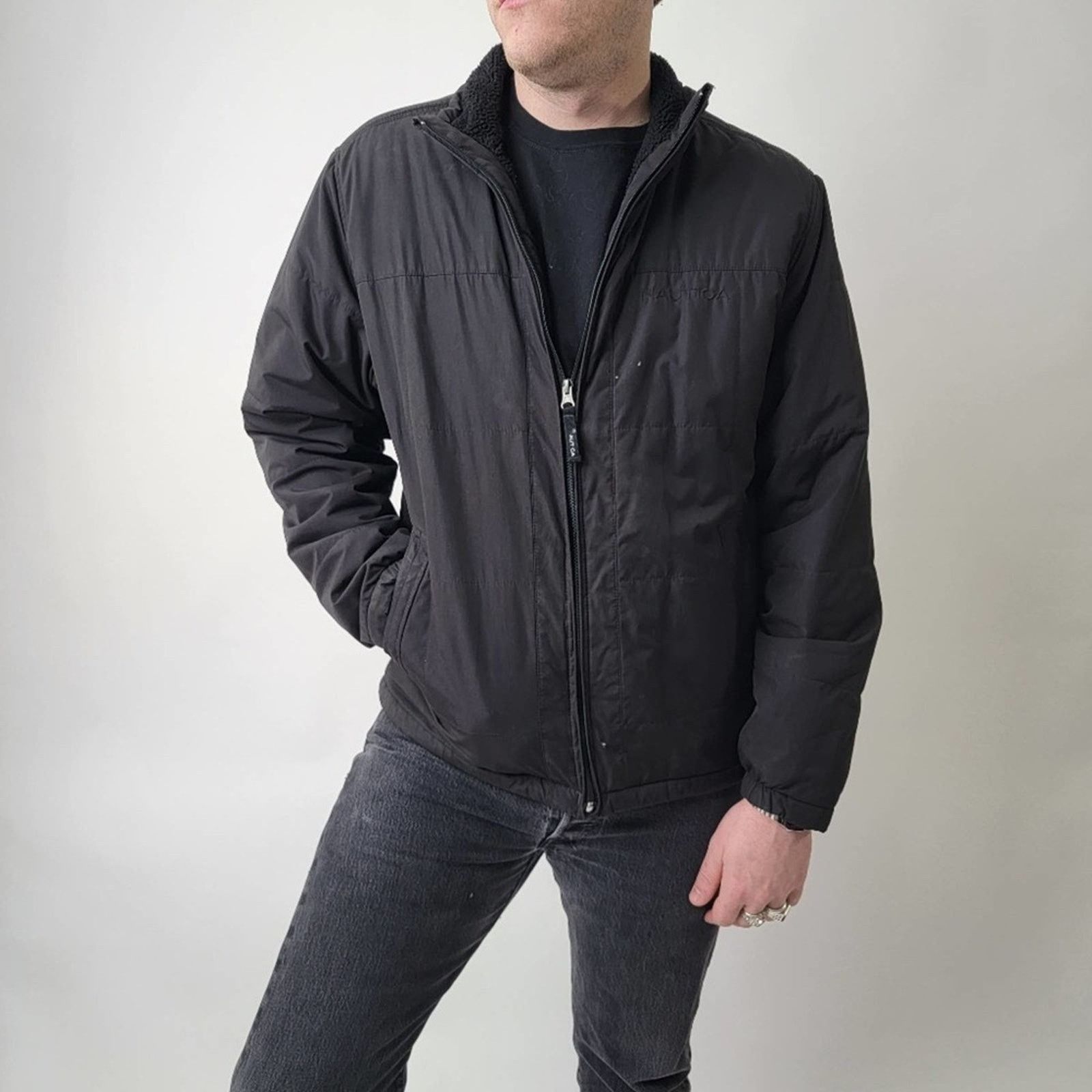 Nautica Nautica Black Sherpa Lined Jacket - M Size US M / EU 48-50 / 2 - 1 Thumbnail