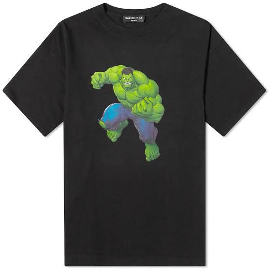 Balenciaga Balenciaga - Marvel - “Incredible Hulk” T-Shirt Size US XS / EU 42 / 0 - 18 Thumbnail