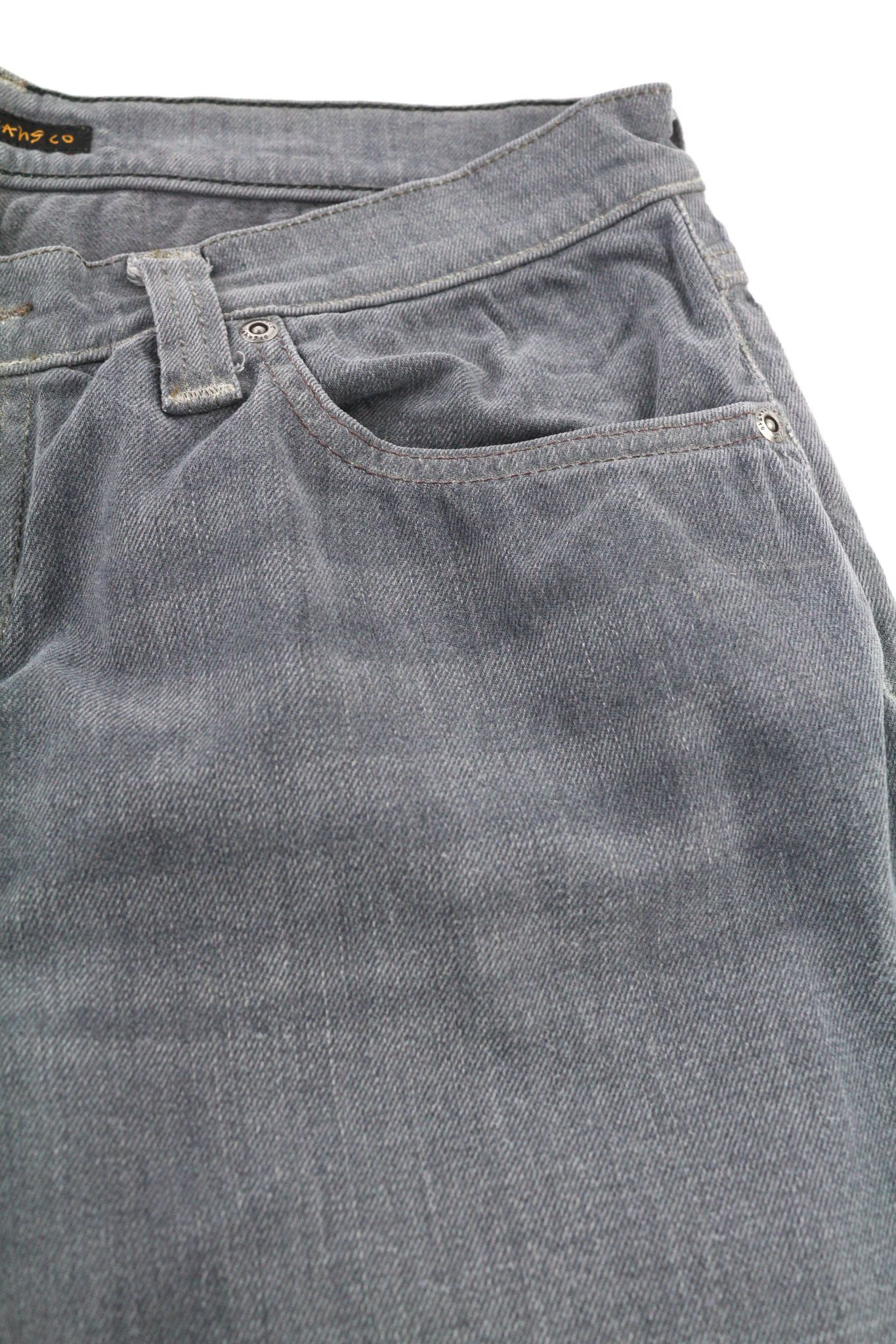 Nudie Jeans TIGHT LONG JOHN W30/L32 Organic Charcoal Slim Logo 80675 Size US 30 / EU 46 - 8 Thumbnail