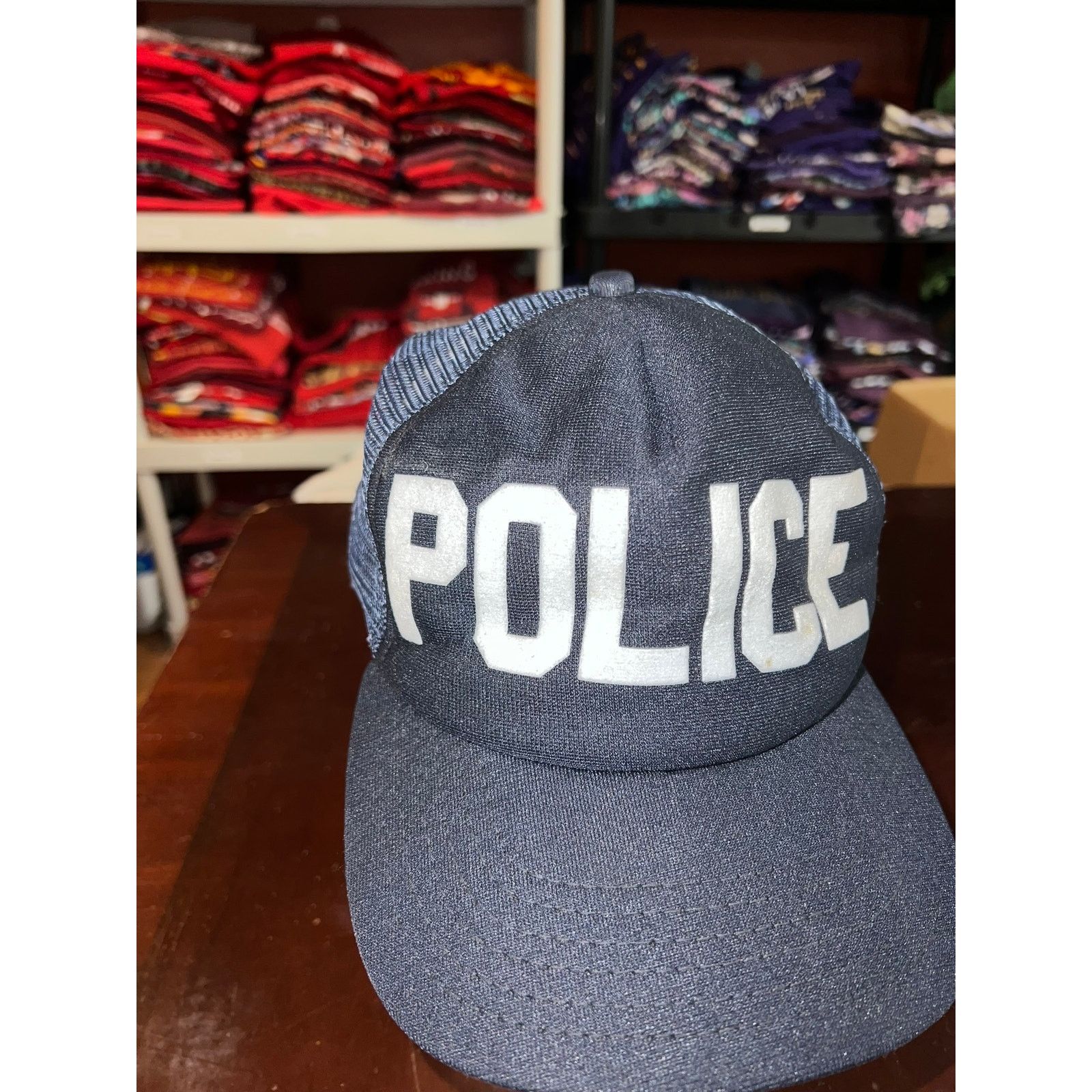 New Era Vintage Police Snapback Trucker Mesh Hat Cap New Era VTG Size ONE SIZE - 2 Thumbnail