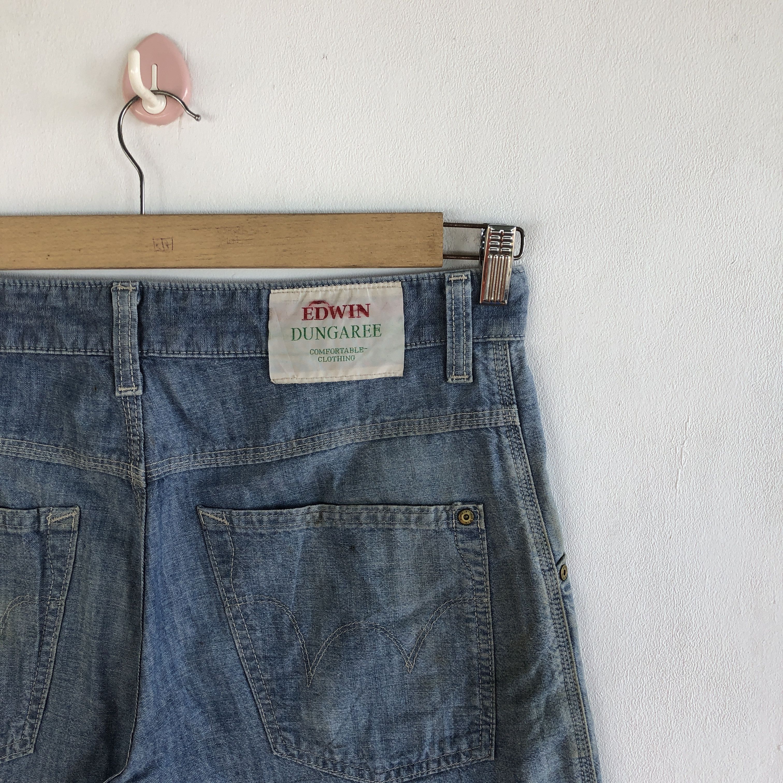 Edwin Vintage Edwin Dungaree Denim Japanese Dirty Jeans Pants Size US 34 / EU 50 - 5 Thumbnail