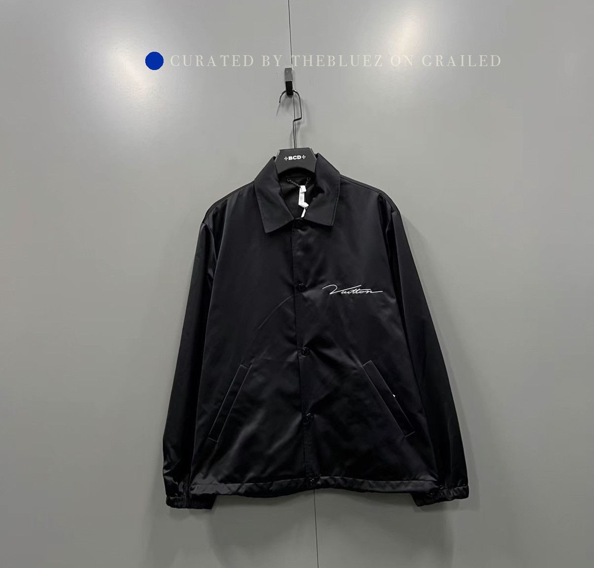 Louis Vuitton 2023 Black Jacket with Letter Logo Embroidery Size US M / EU 48-50 / 2 - 1 Thumbnail