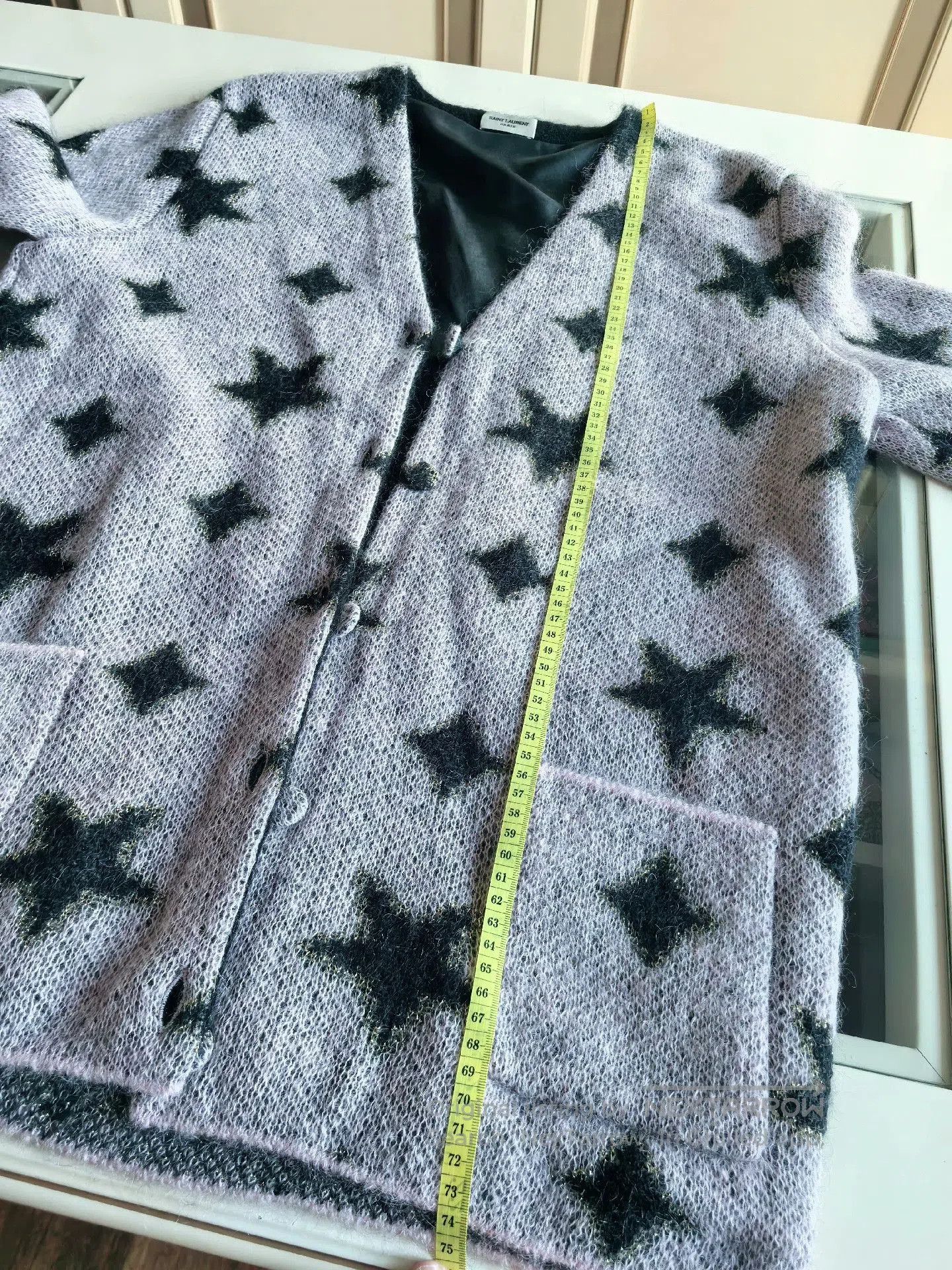 Saint Laurent Paris Saint Laurent Star Pattern Cardigan. Size M / US 6-8 / IT 42-44 - 4 Thumbnail
