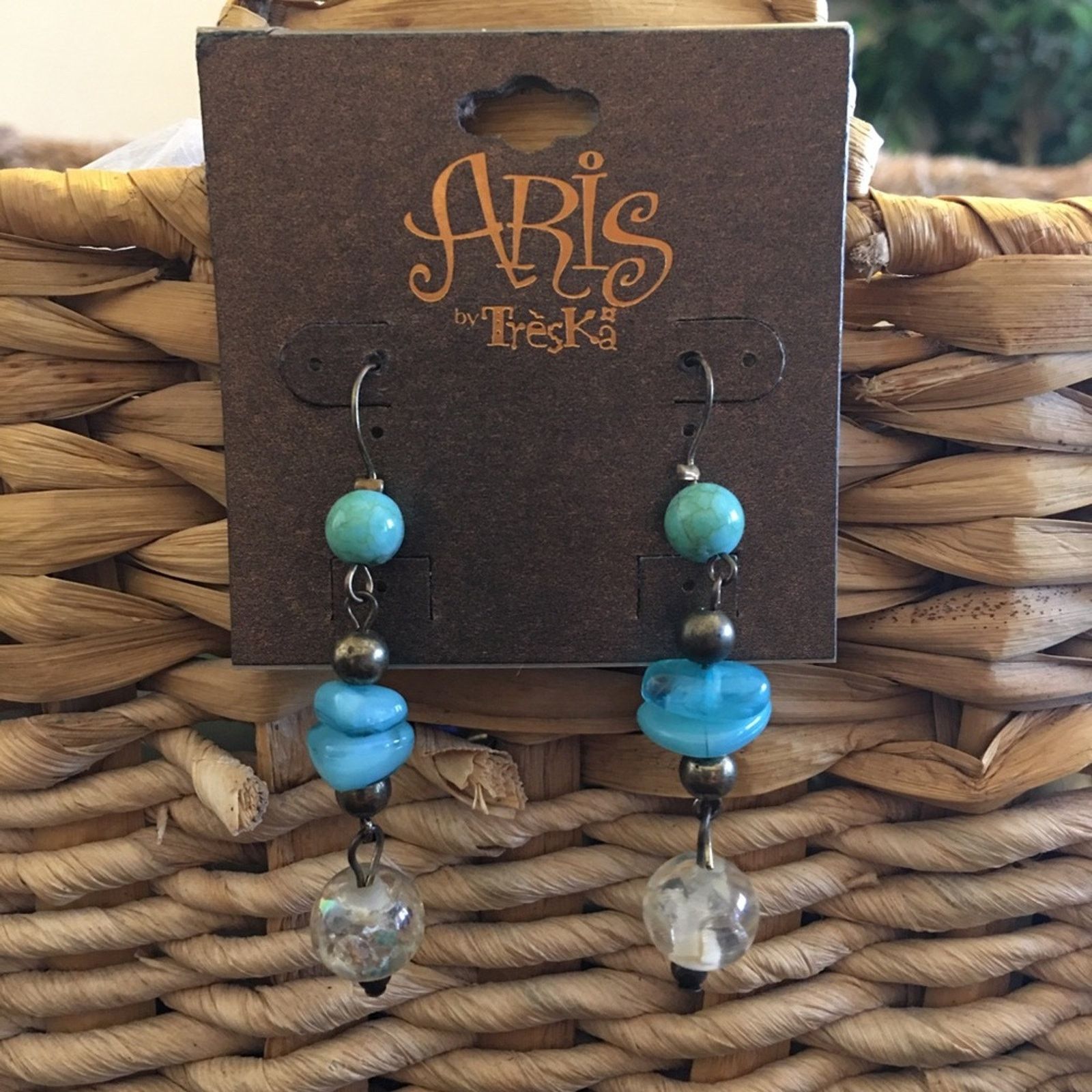 Jewelry Aris by Treska beaded dangle fish hook earrings Size ONE SIZE - 1 Thumbnail