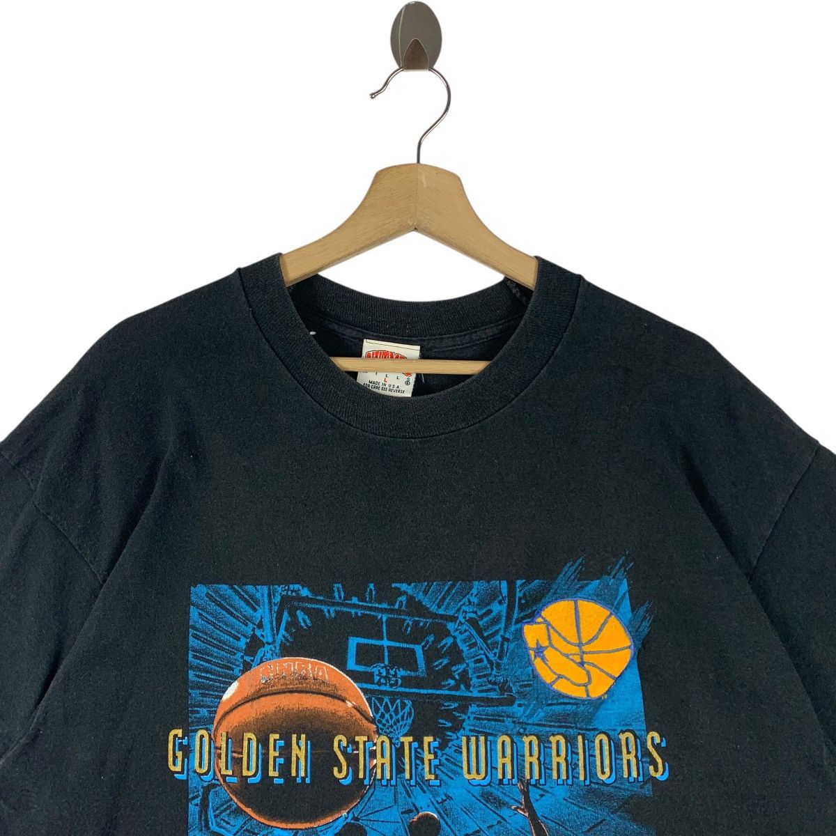 NBA × Nutmeg × Vintage Vintage GOLDEN STATE WARRIORS nutmeg mills tag nba tee Size US L / EU 52-54 / 3 - 2 Thumbnail
