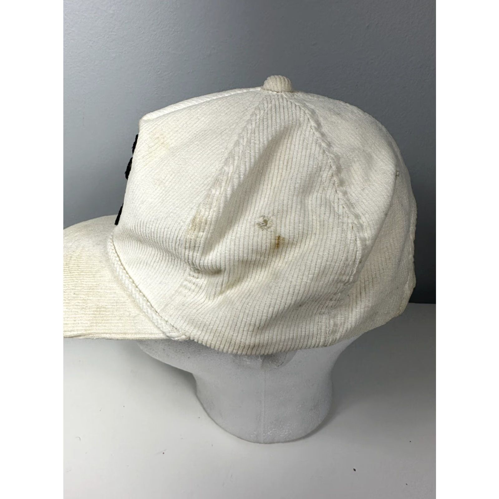 Roper VINTAGE Grateful Dead Dancing Bear Corduroy Rope SnapBack Hat 80s 90s White Adjustable Men Hat Size ONE SIZE - 4 Thumbnail