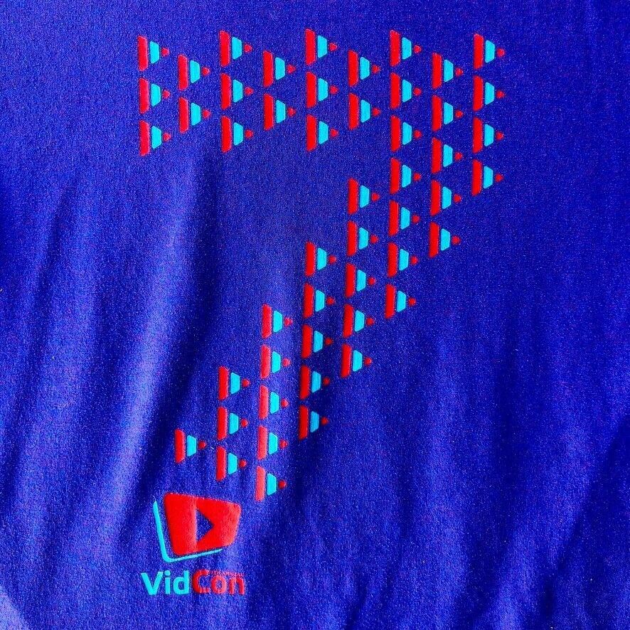 Gildan YouTube XUMO 7th Annual VidCon T-Shirt Sz S Purple Rare Size US S / EU 44-46 / 1 - 2 Thumbnail