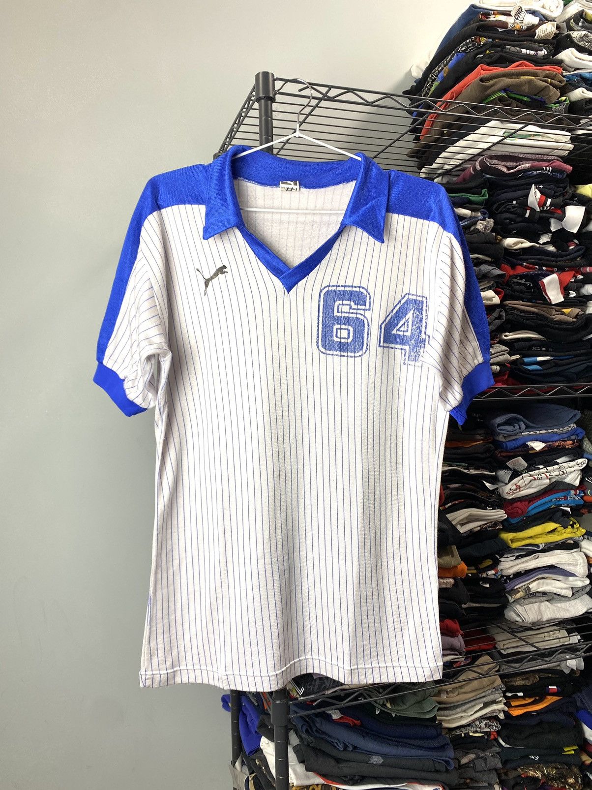 Puma Rare! 80’s Vintage Puma Soccer Jersey Made In Germany Size US M / EU 48-50 / 2 - 1 Thumbnail