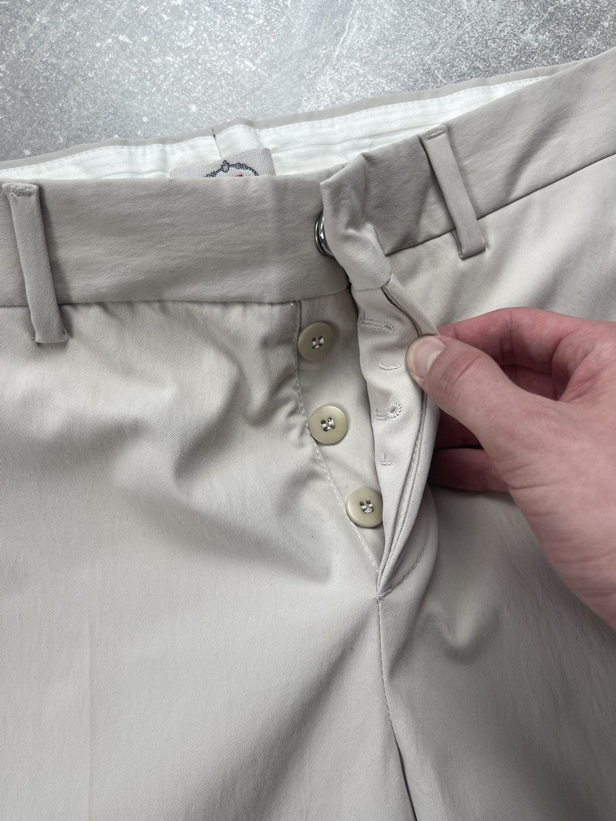 Prada Prada Milano Women’s Pants Beige Slim Fit Cropped Trousers Size 30" / US 8 / IT 44 - 11 Thumbnail