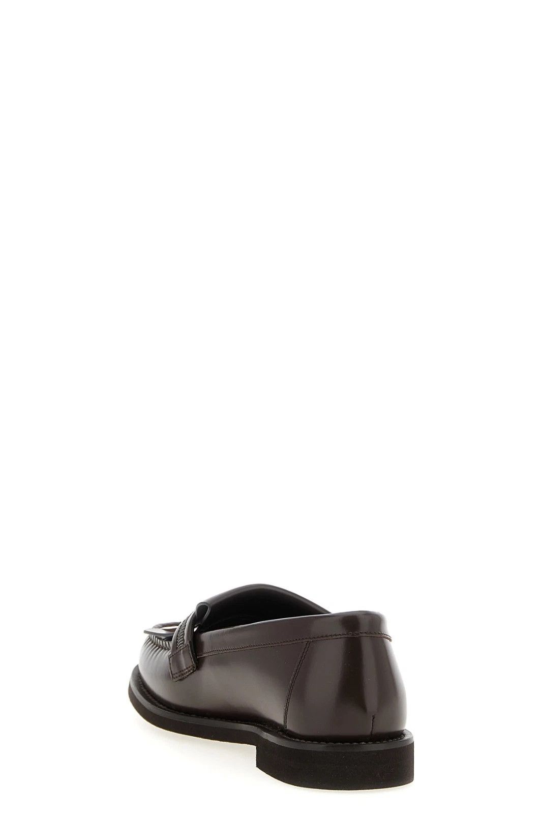 Brunello Cucinelli BRUNELLO CUCINELLI Monile Brown Leather Loafers Size US 6 / IT 36 - 3 Thumbnail