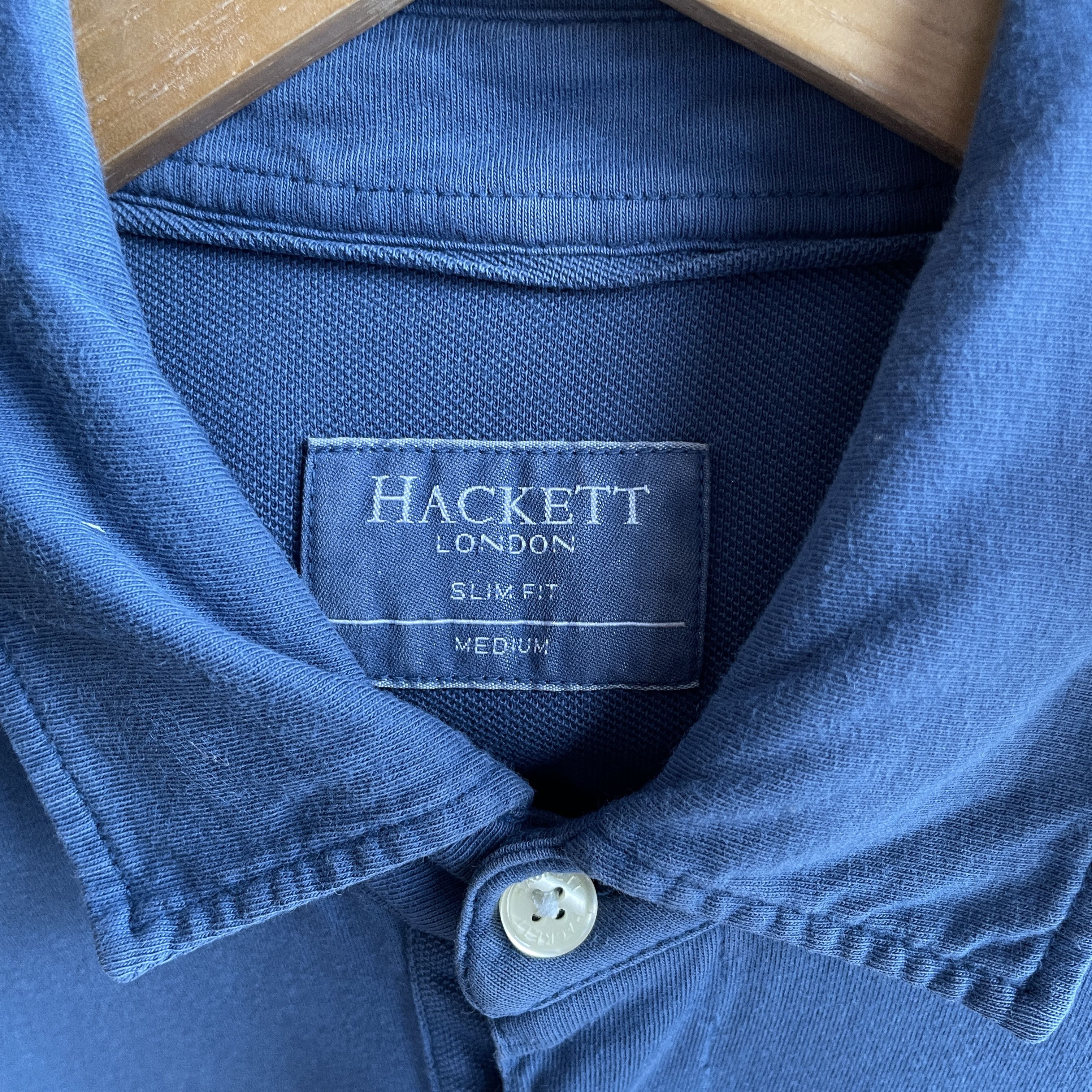 Hackett Hackett Garment Dyed Slim Fit Jersey Knit Shirt Size US M / EU 48-50 / 2 - 6 Thumbnail