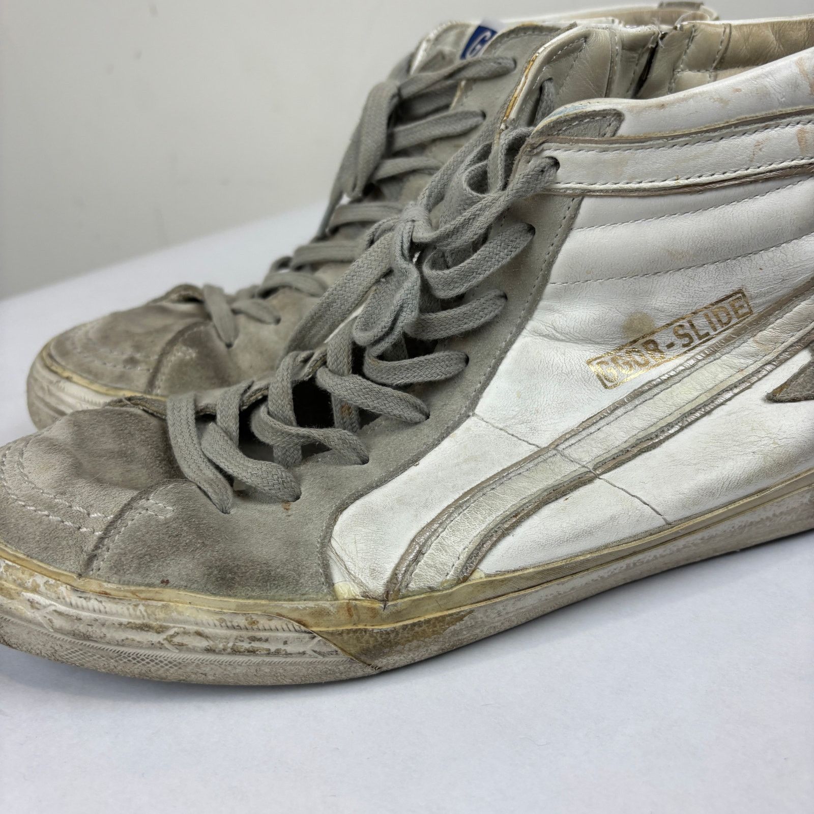 Golden Goose Golden Goose GGDB Slide High Top Leather Sneakers Men's 43 Size US 10 / EU 43 - 16 Thumbnail