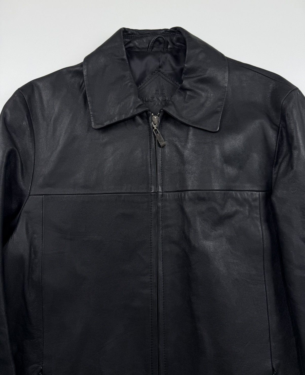 Balenciaga Vintage Balenciaga Zip Up Leather Jacket Size US M / EU 48-50 / 2 - 6 Thumbnail