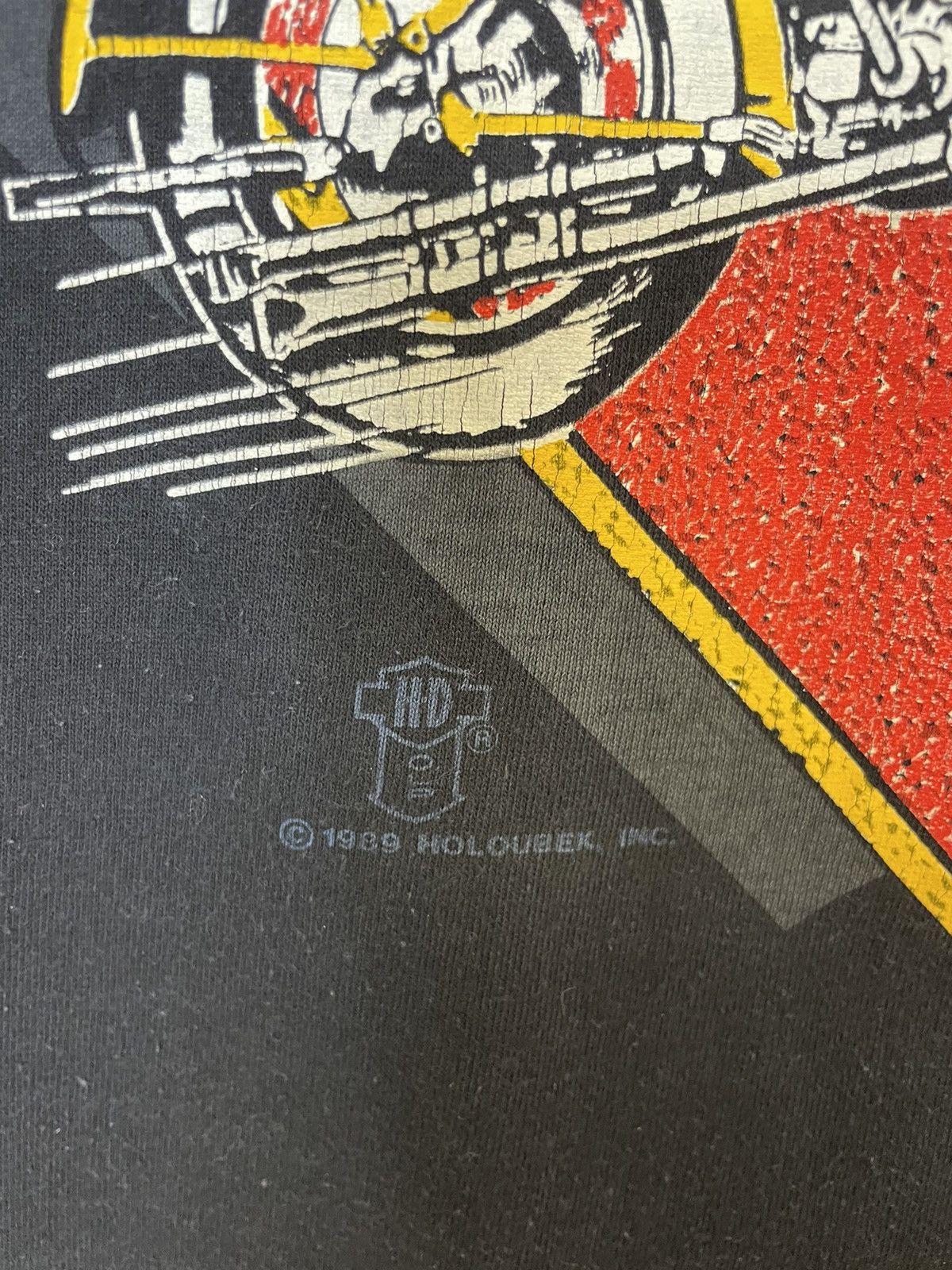 Harley Davidson × Vintage Vintage 1989 Harley-Davidson Holoubek Big Twin T-Shirt - L Size US L / EU 52-54 / 3 - 3 Thumbnail