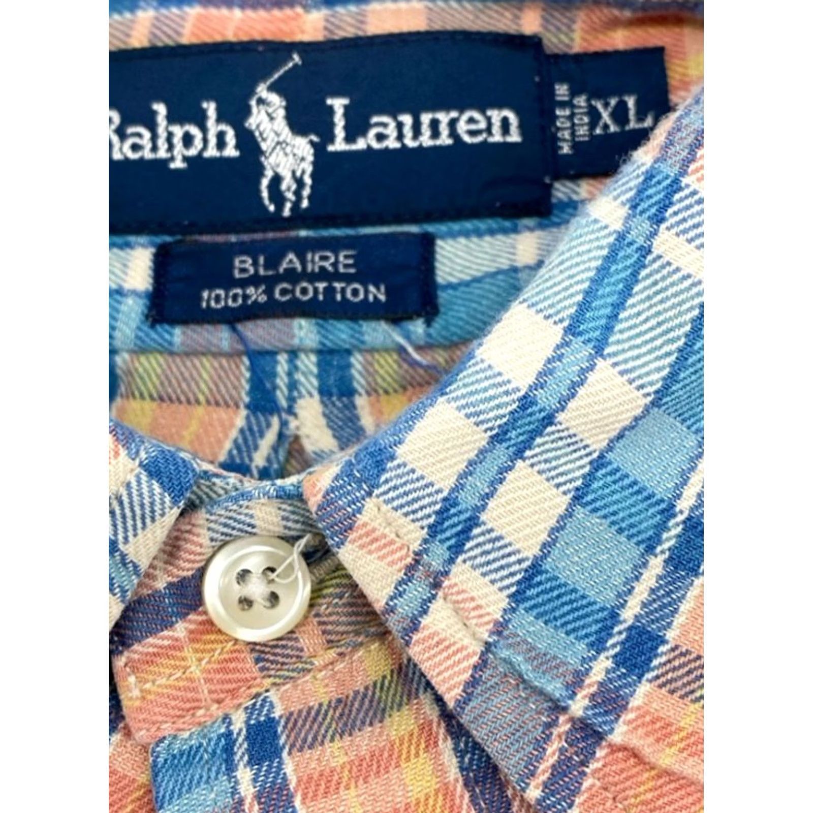 Ralph Lauren Ralph Lauren Blake Long Sleeve Button-Up Mens XL Plaid Shirt Cotton Multicolor 3609 Size US XL / EU 56 / 4 - 5 Thumbnail