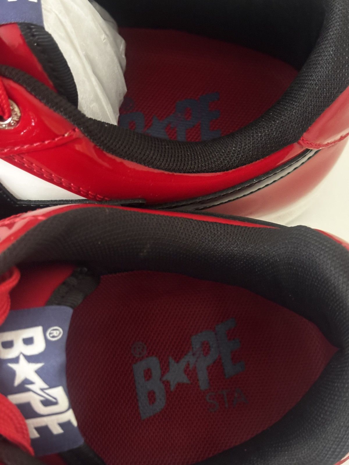 Bape Authentic ape bape bape sta #1 red US 11 new bapesta Size US 11 / EU 44 - 6 Thumbnail
