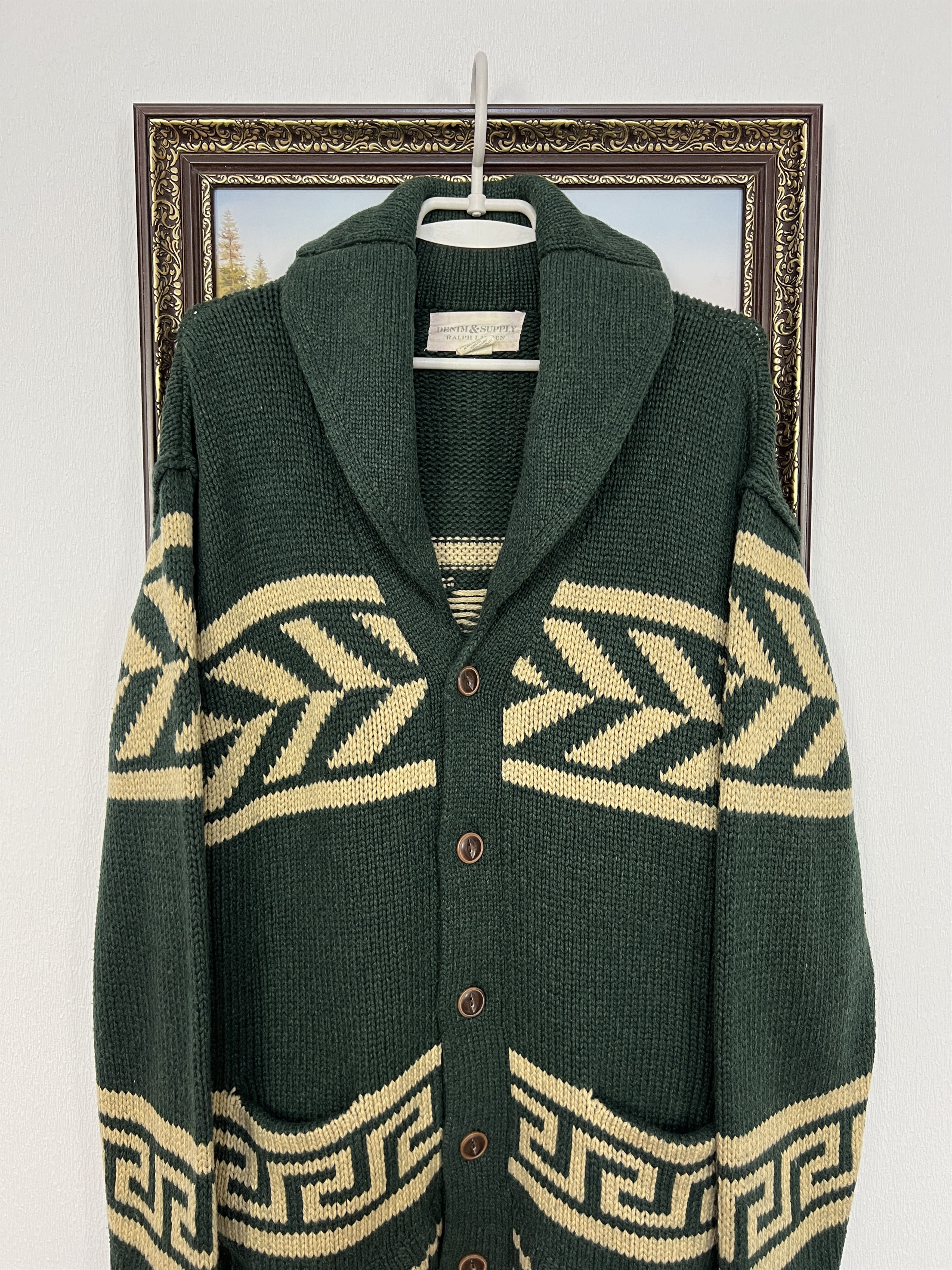 Ralph Lauren Denim&Supply Ralph Lauren Aztec Vintage Knitted Cardigan Size US L / EU 52-54 / 3 - 2 Thumbnail