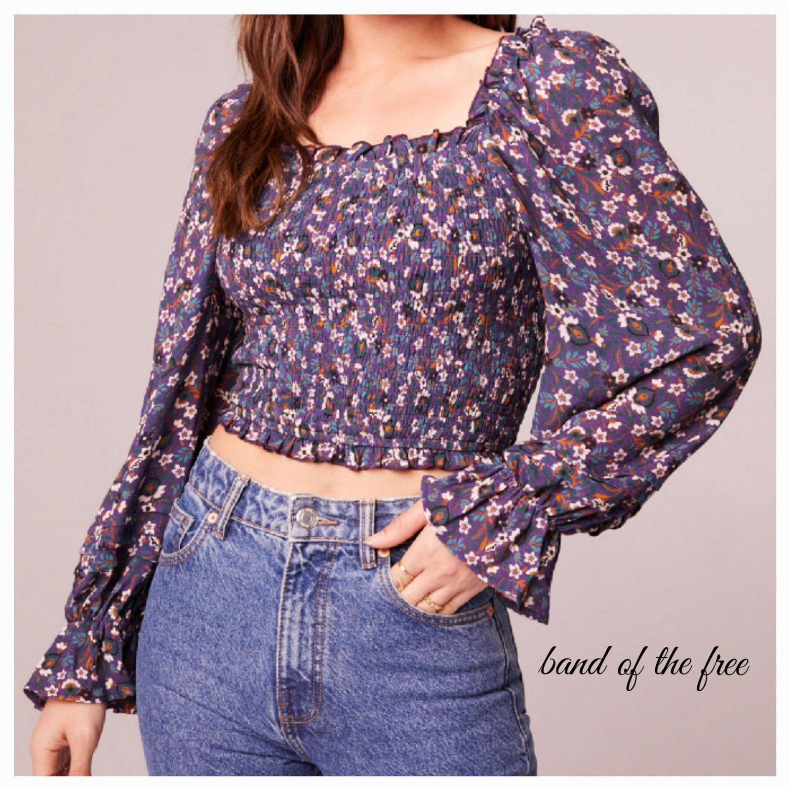 Other NWT Band of the Free Agathe Floral Smocked Top Sz. M [8-10] Size M / US 6-8 / IT 42-44 - 1 Thumbnail