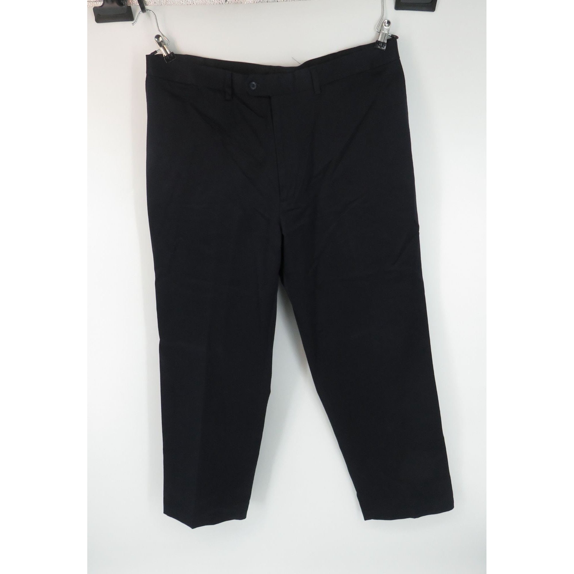 Savane Savane Men's Dark Blue Flat Front Pants 40x29 Size US 40 / EU 56 - 1 Thumbnail