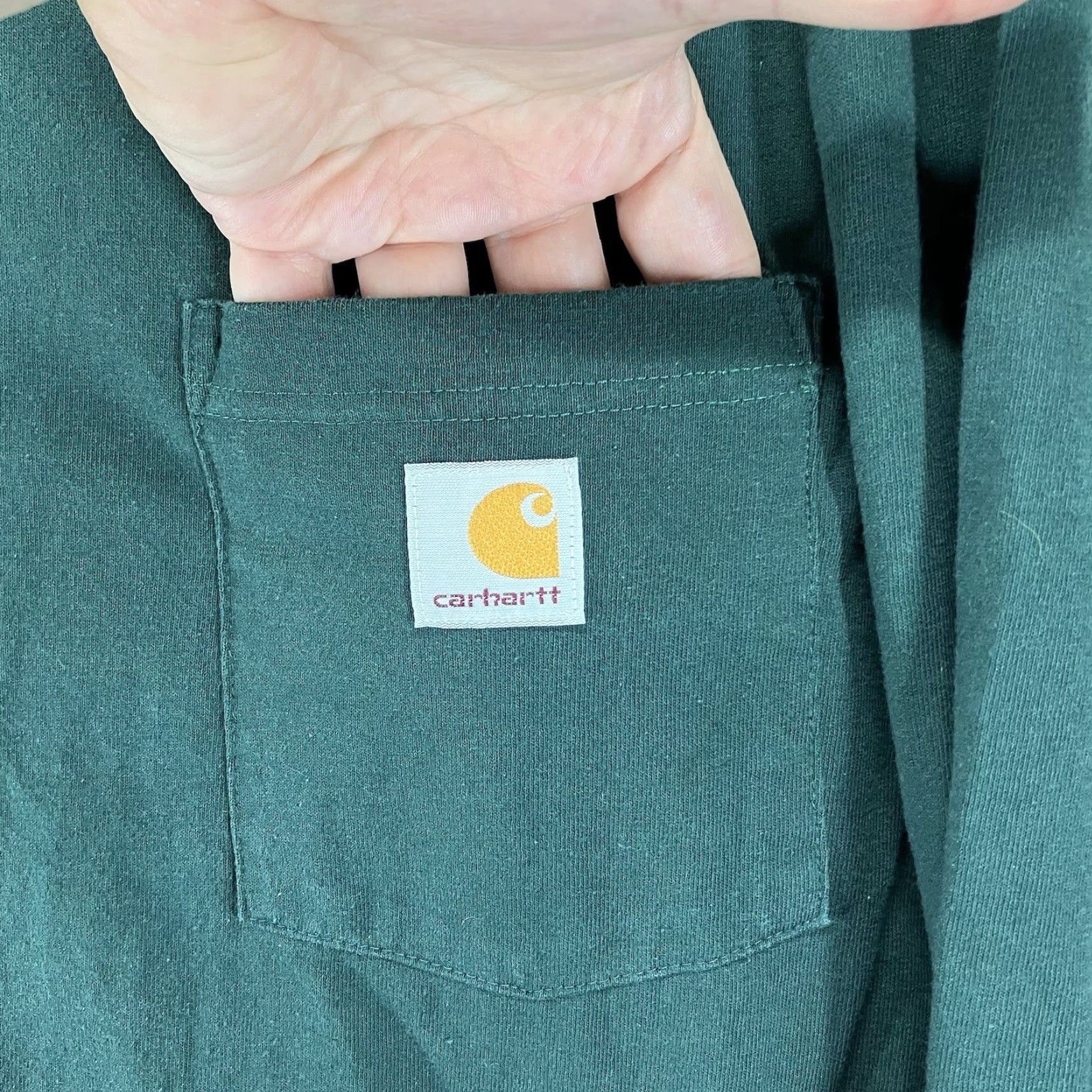Carhartt Carhartt Men’s T-Shirt 2XL Crew Neck Forest Green Workwear Pockets Classic Outdoor Size US XXL / EU 58 / 5 - 4 Thumbnail