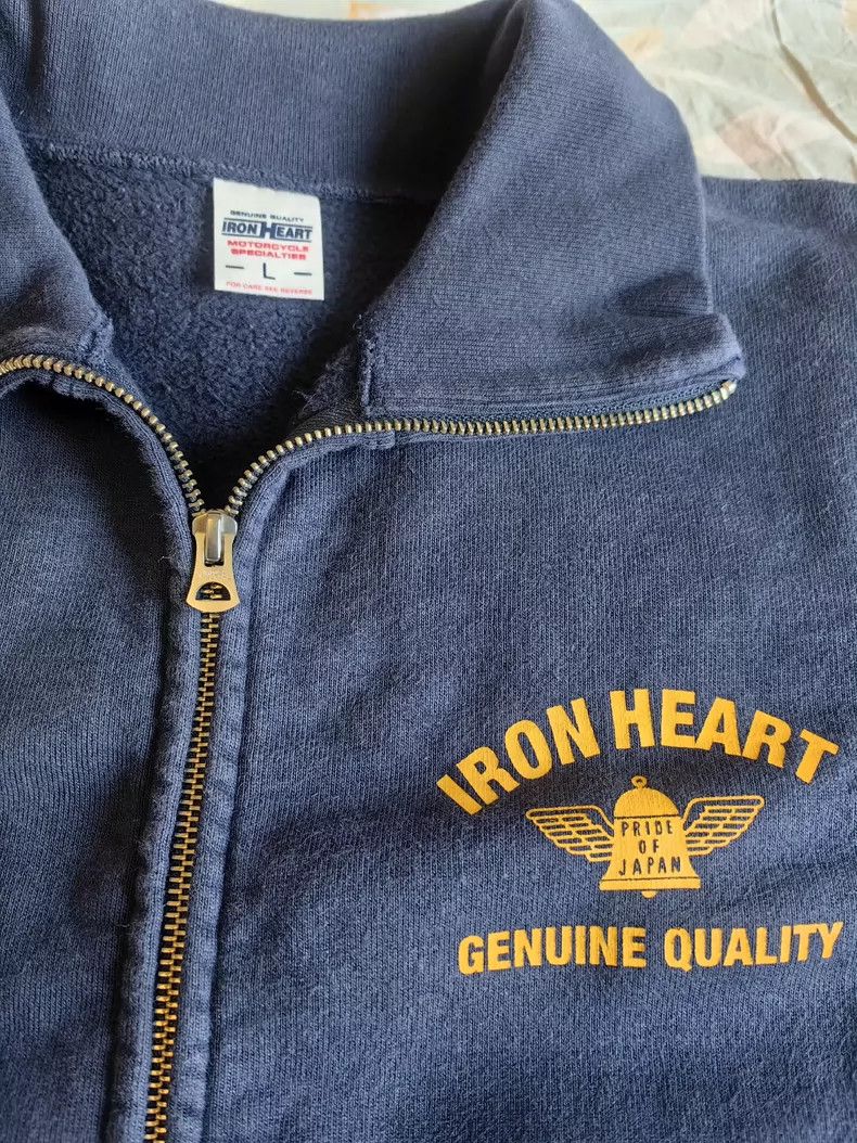 Iron Heart Iron heart Zippered sweatshirt, jacket, navy blue, size L Size US L / EU 52-54 / 3 - 2 Thumbnail