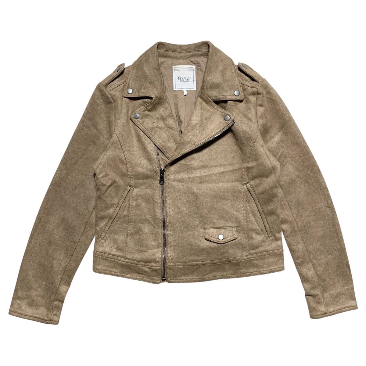 Japanese Brand Te Chichi Terrasse Suede Asymmetrical Lgb Style Jacket Size S / US 4 / IT 40 - 1 Thumbnail