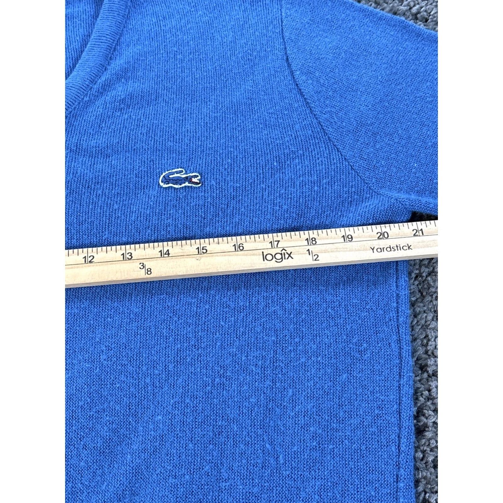 Izod VINTAGE Izod Lacoste Sweater Cardigan Mens Size M Blue Knit Logo 80s GOLF Tennis Casual Set End Mens Size US M / EU 48-50 / 2 - 3 Thumbnail
