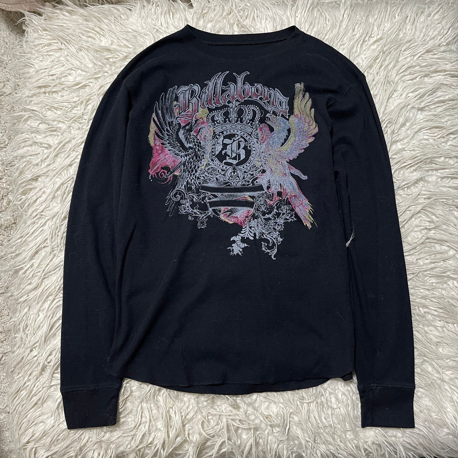 Affliction × Other Y2K Affliction Style Graphic Thermal Longsleeve Shirt Black Size US L / EU 52-54 / 3 - 1 Thumbnail